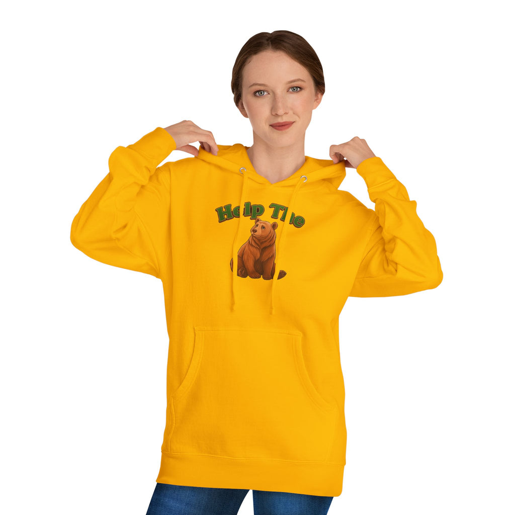 PRB "Don't Help Me Help The Bear" Graphic Hoodie by Power Runs Black