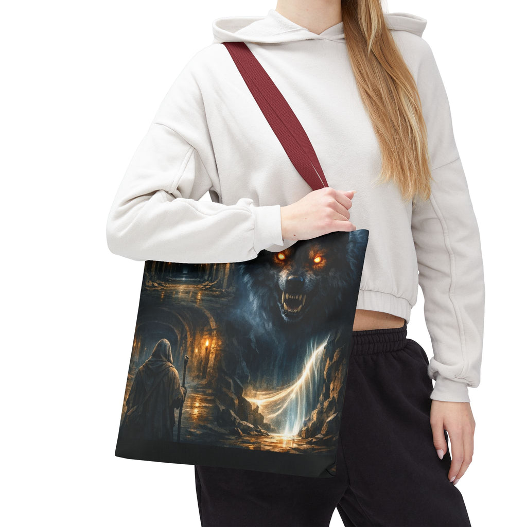 PRB The Echo Hounds Illustration Tote Bag | Gothic Horror Artwork by Printify