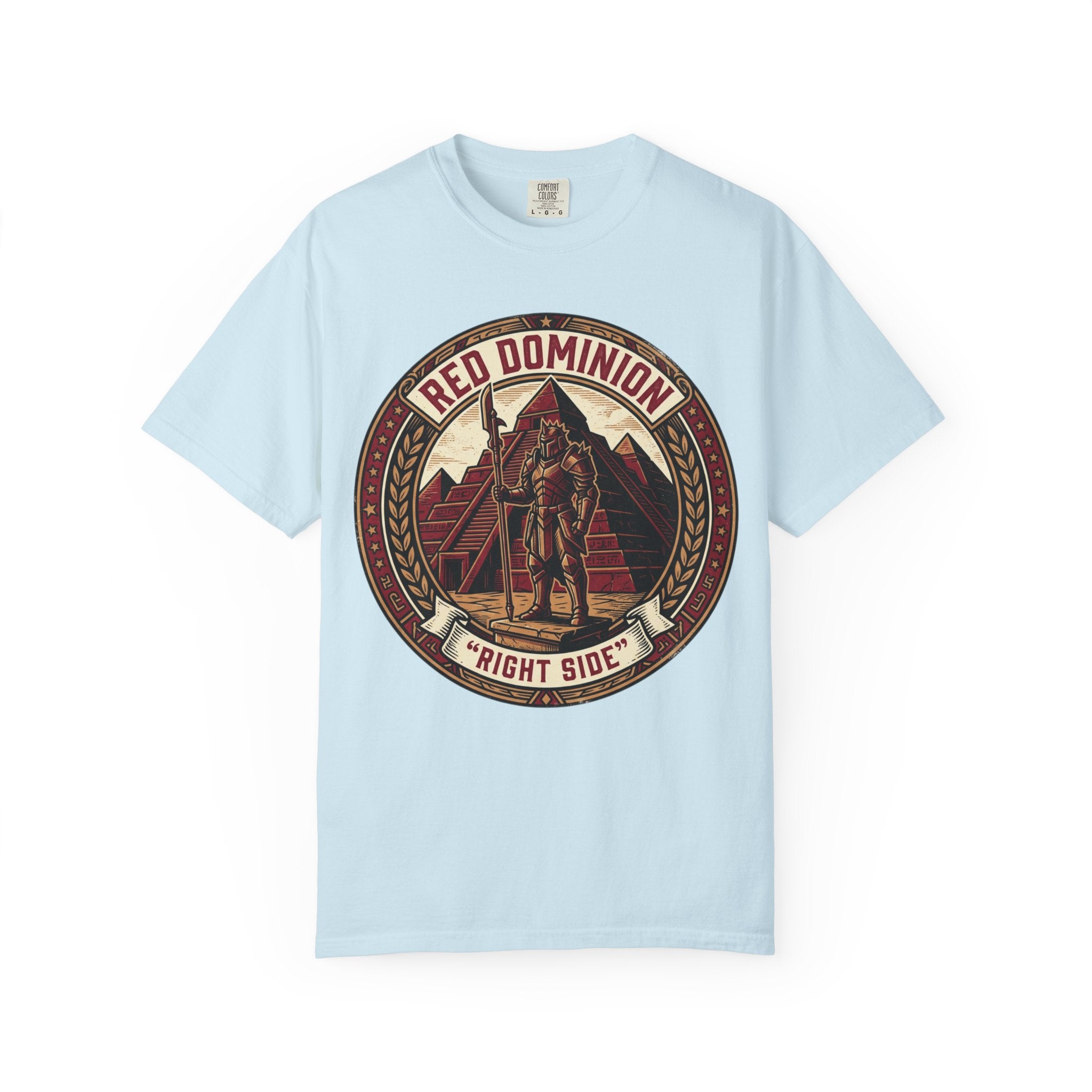 Power Runs Black PRB Red Dominion 'Right Side' Graphic T-Shirt by Power Runs Black