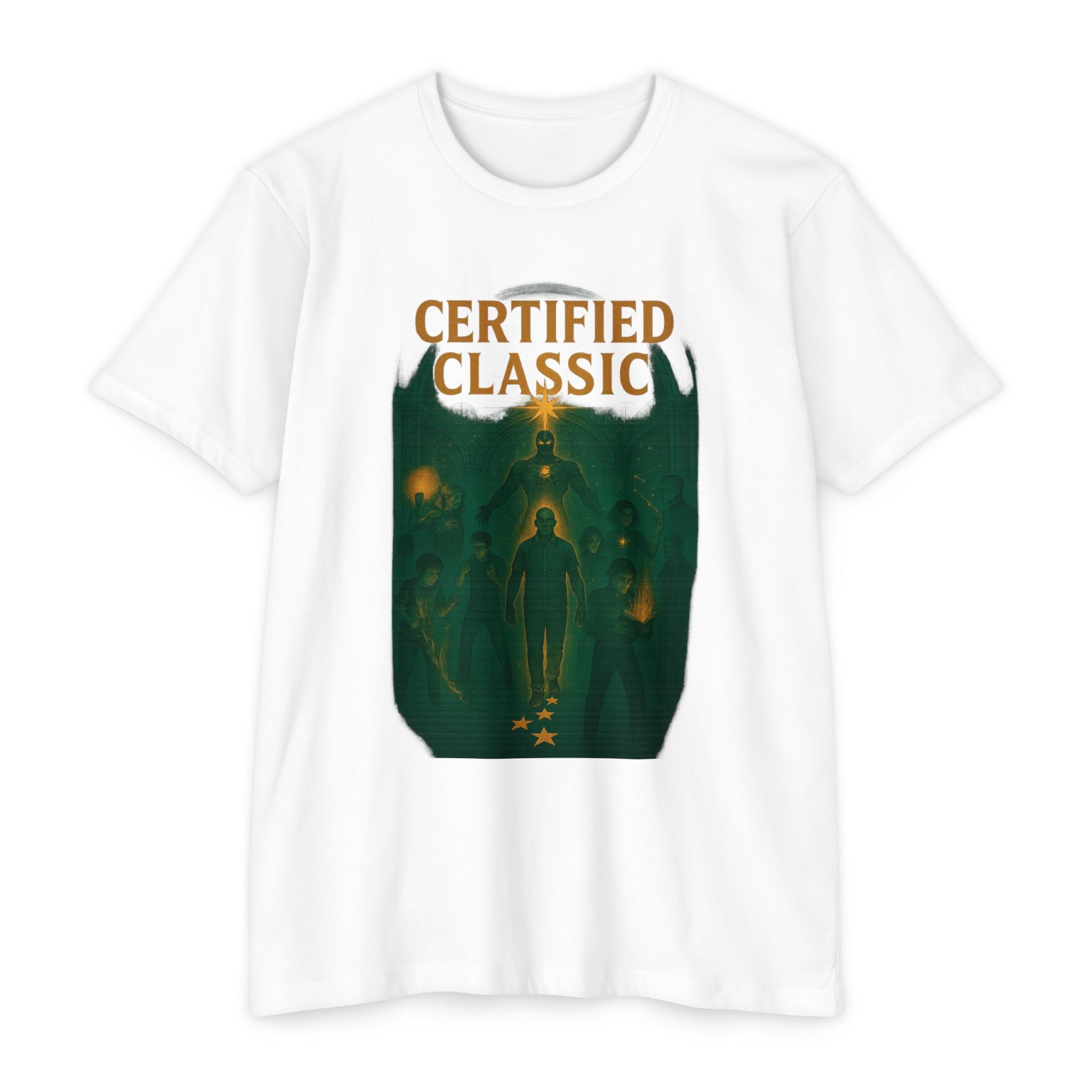PRB Certified Classic T-Shirt | Vintage Spacewalk Illustration by Printify