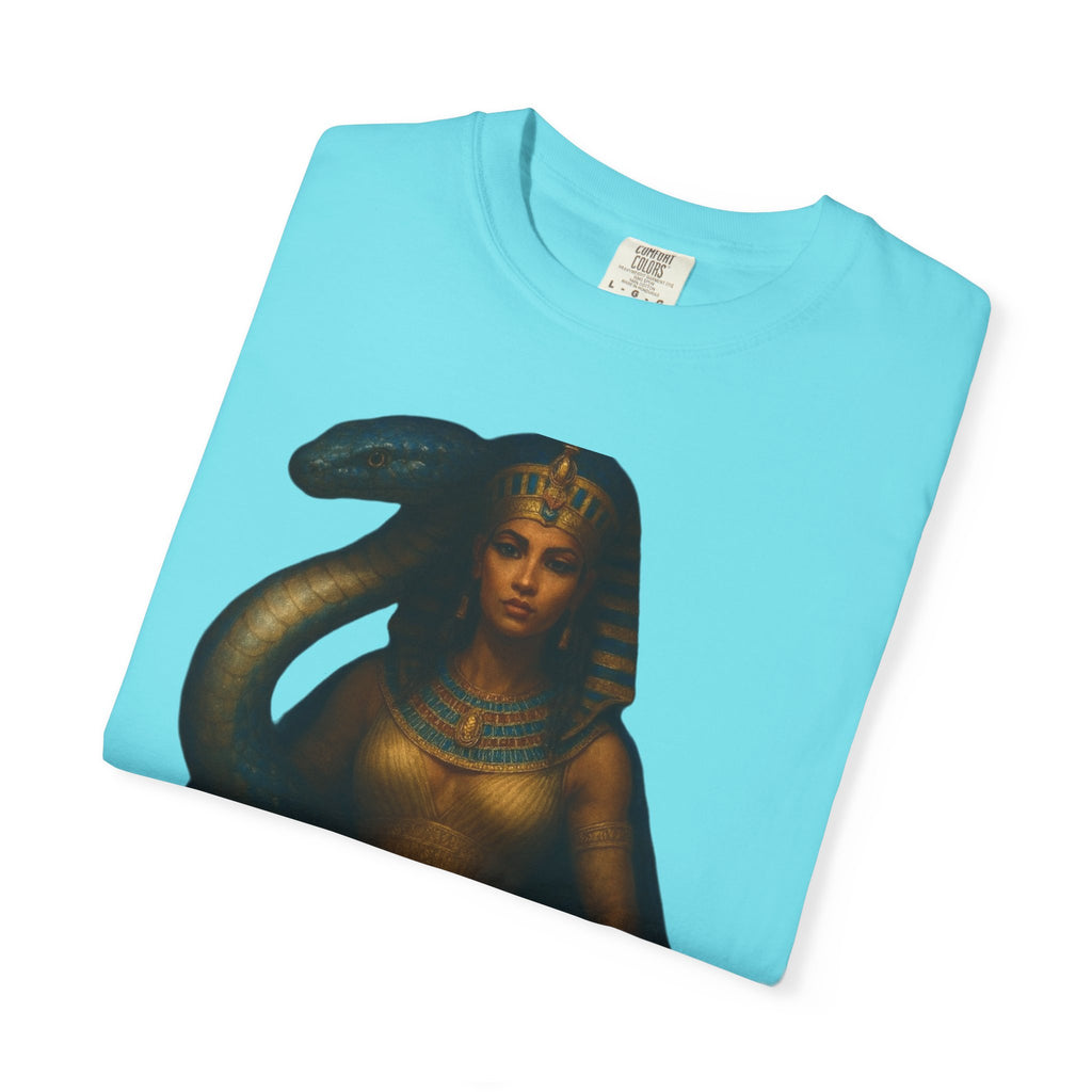 PRB Egyptian Goddess with Snake T-Shirt | Pharaoh Serpent Art Tee by Power Runs Black