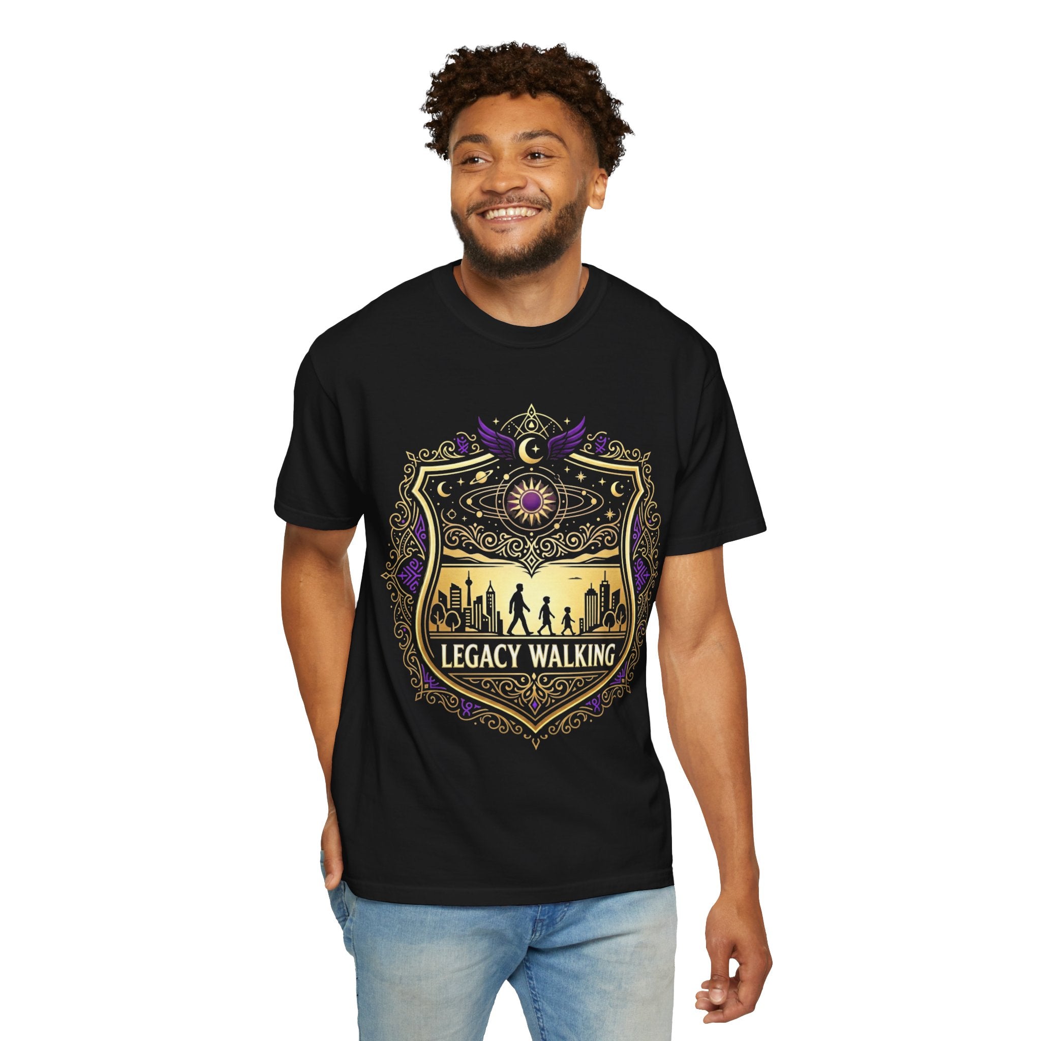 PRB Sci-Fi Adventure Graphic Tee | Futuristic Forest Print Unisex T-Shirt by Printify