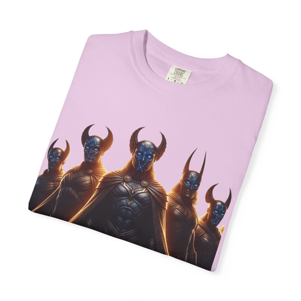 Power Runs Black PRB Dark Legion Graphic T-Shirt — Horned Warriors Fantasy Tee by Power Runs Black