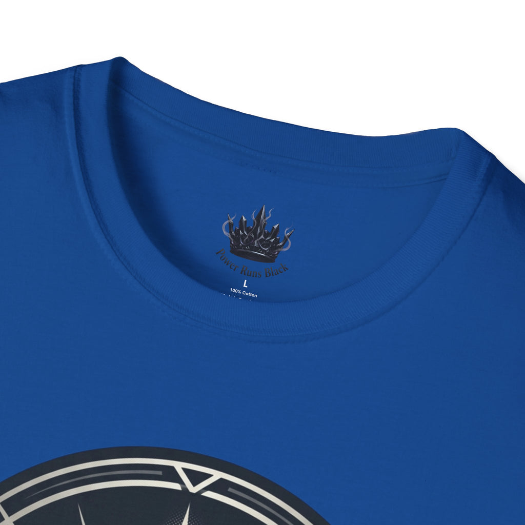 Power Runs Black PRB Crown Variant Graphic T-Shirt — The Crown Variant Emblem by Printify