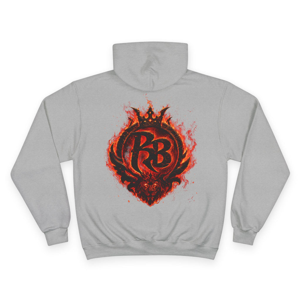 Power Runs Black logo hoodie | Flame crest design by Power Runs Black