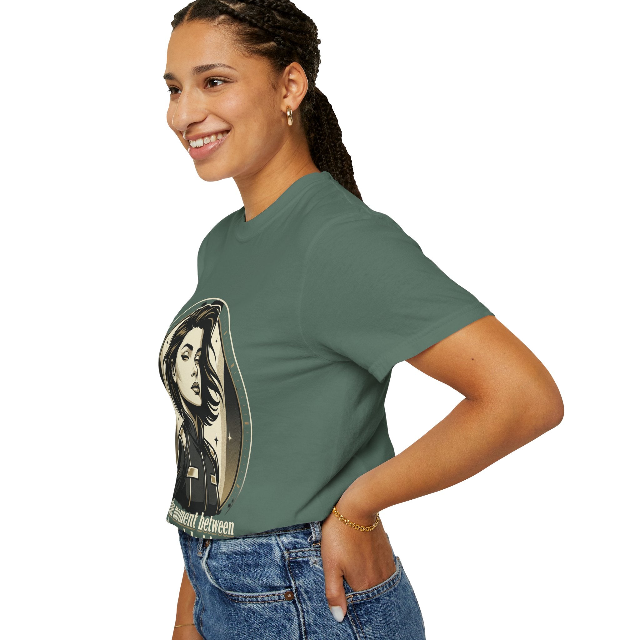 Power Runs Black Retro Space Captain Portrait T-Shirt — 'Fearless Commander' Graphic Tee by Power Runs Black