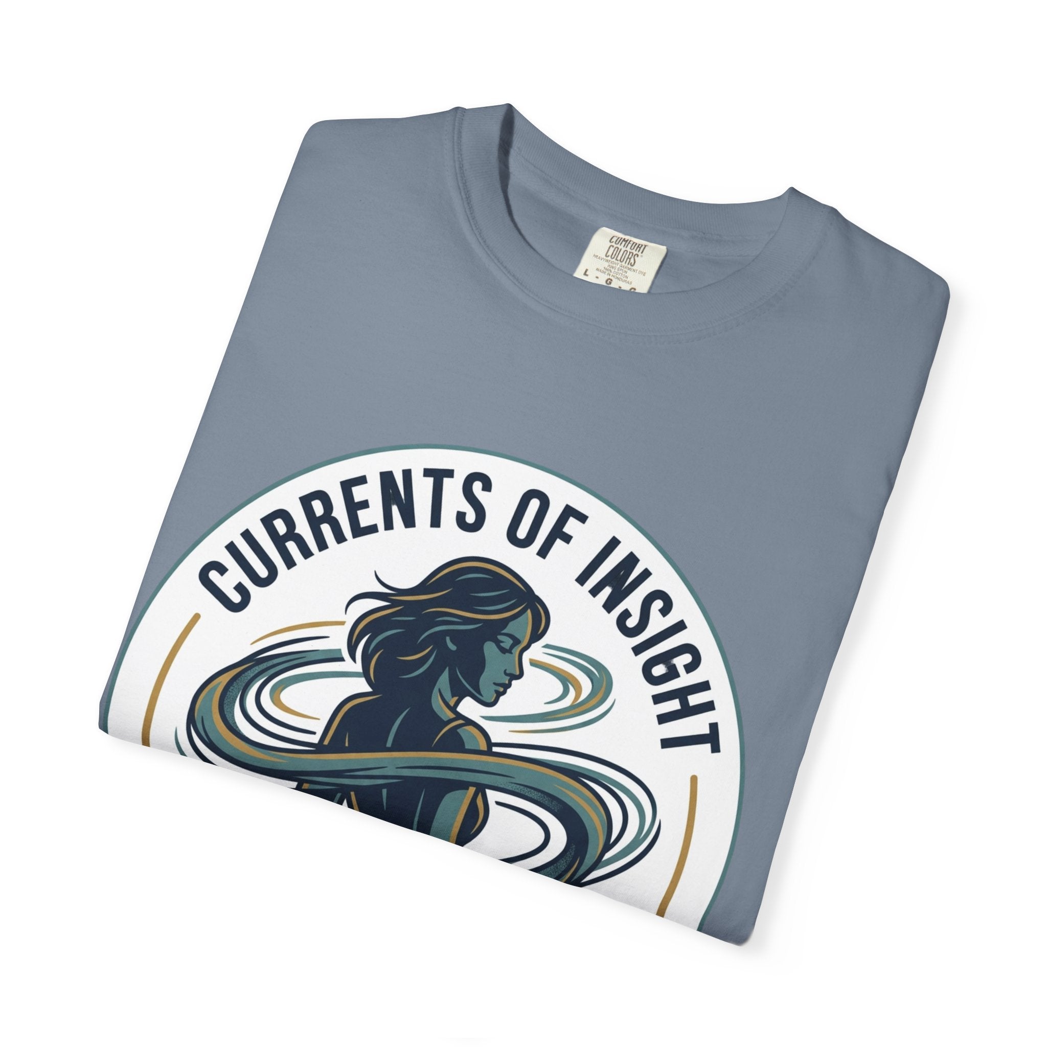 Power Runs Black Currents of Insight T-Shirt — 'Astra: Every thought leaves a trail' Graphic Tee by Power Runs Black