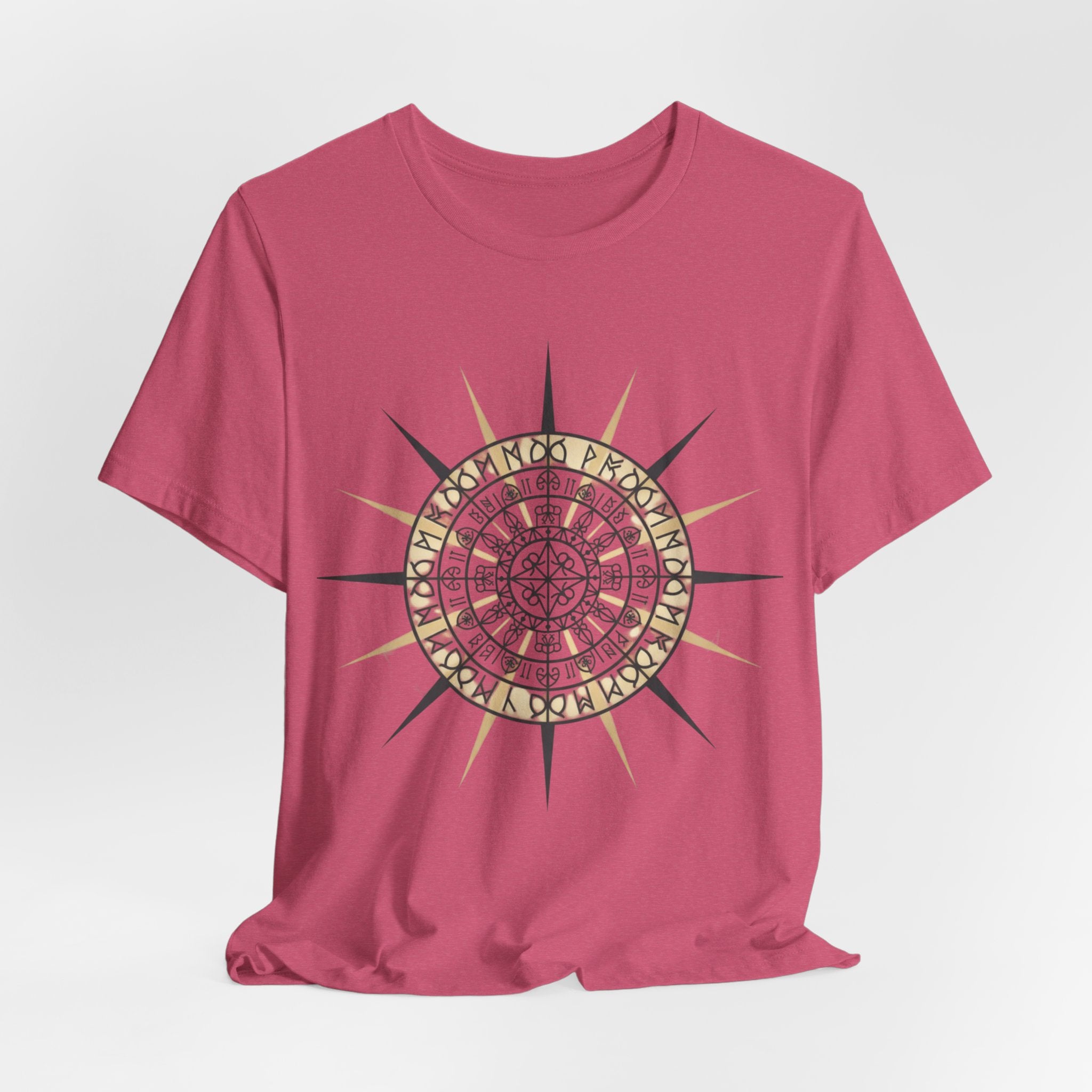 PRB Compass Rose Mandala Tee — Nautical Compass Graphic Shirt by Printify