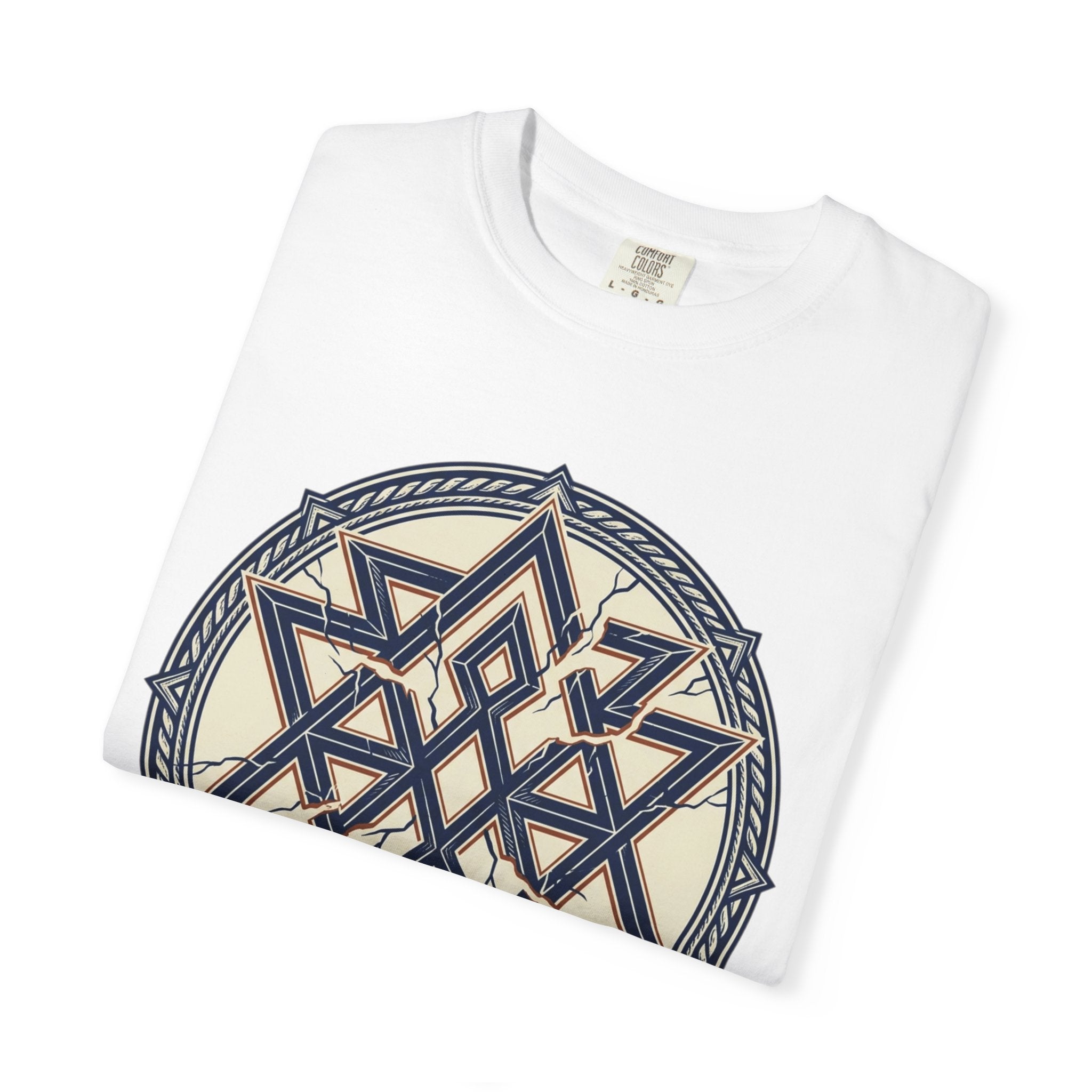 Power Runs Black PRB Geometric Star Mandala T-Shirt — "Control Fractures the Flow" Graphic Tee by Power Runs Black