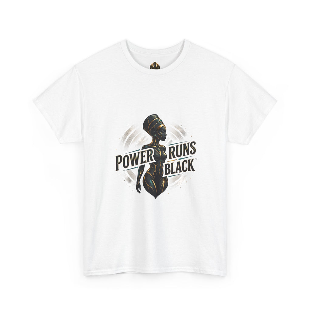 Power Runs Black Queen Goddess Graphics Tee by Printify