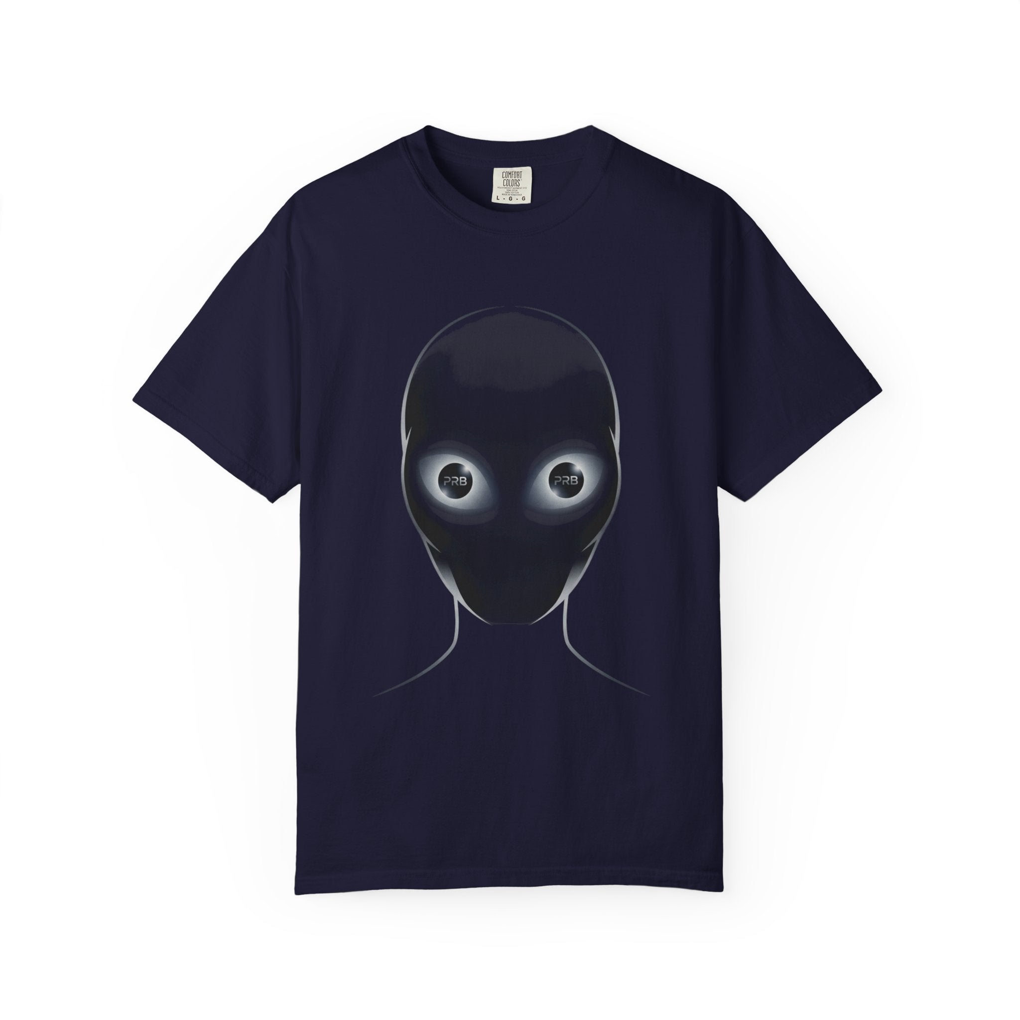 Printify Alien Head Graphic T-Shirt — Surreal Sci‑Fi Face Tee - T-Shirt