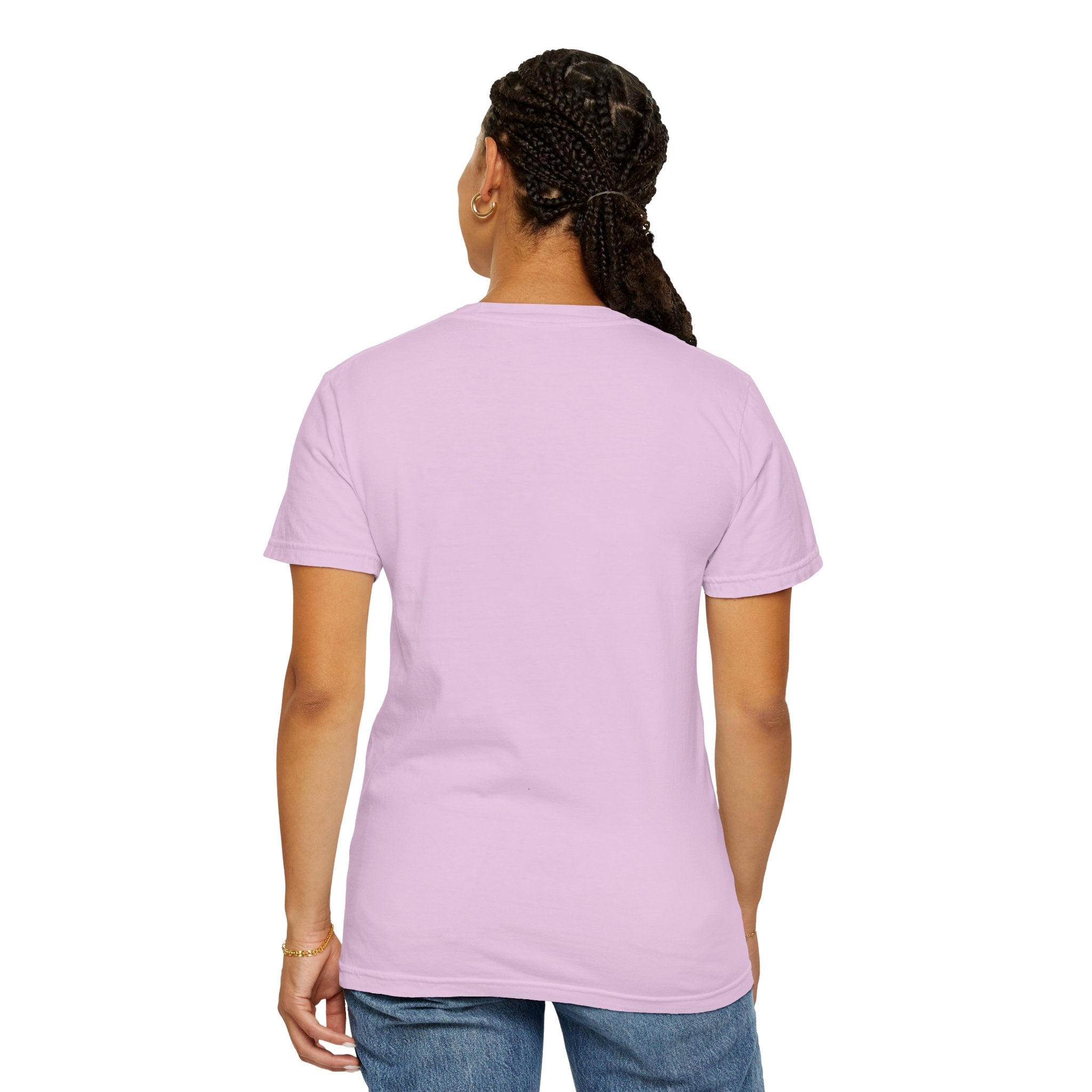 Power Runs Black PRB Lira Naev Split-Face Graphic T-Shirt — “Perception shifts the center” Statement Tee by Printify