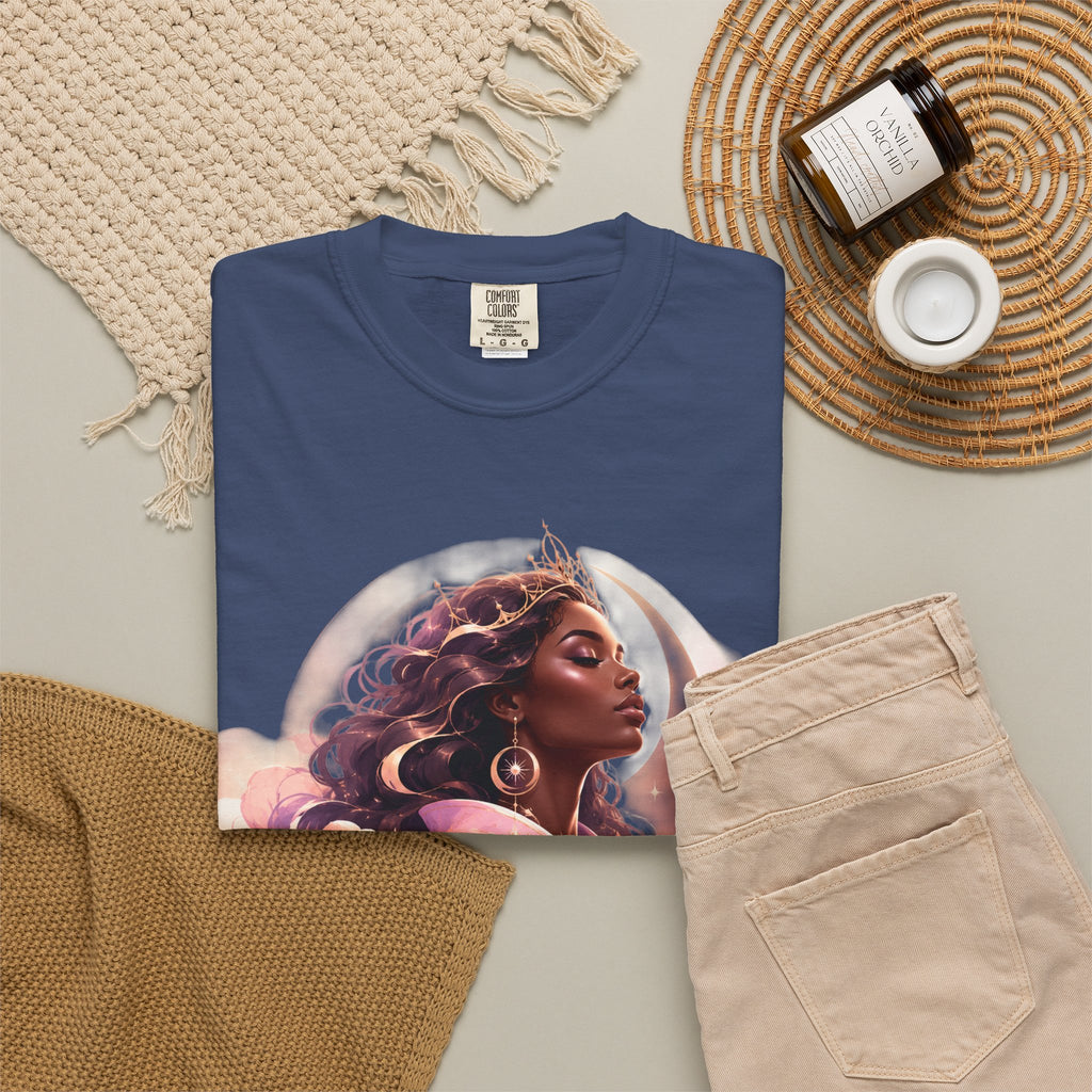 Power Runs Black graphic tee | Black woman portrait, Afro empowerment shirt by Power Runs Black