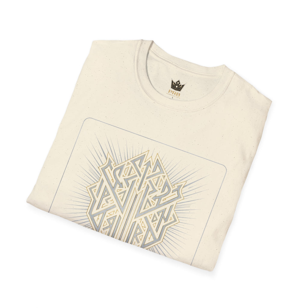 Power Runs Black PRB The Current Geometric Logo T-Shirt by Power Runs Black