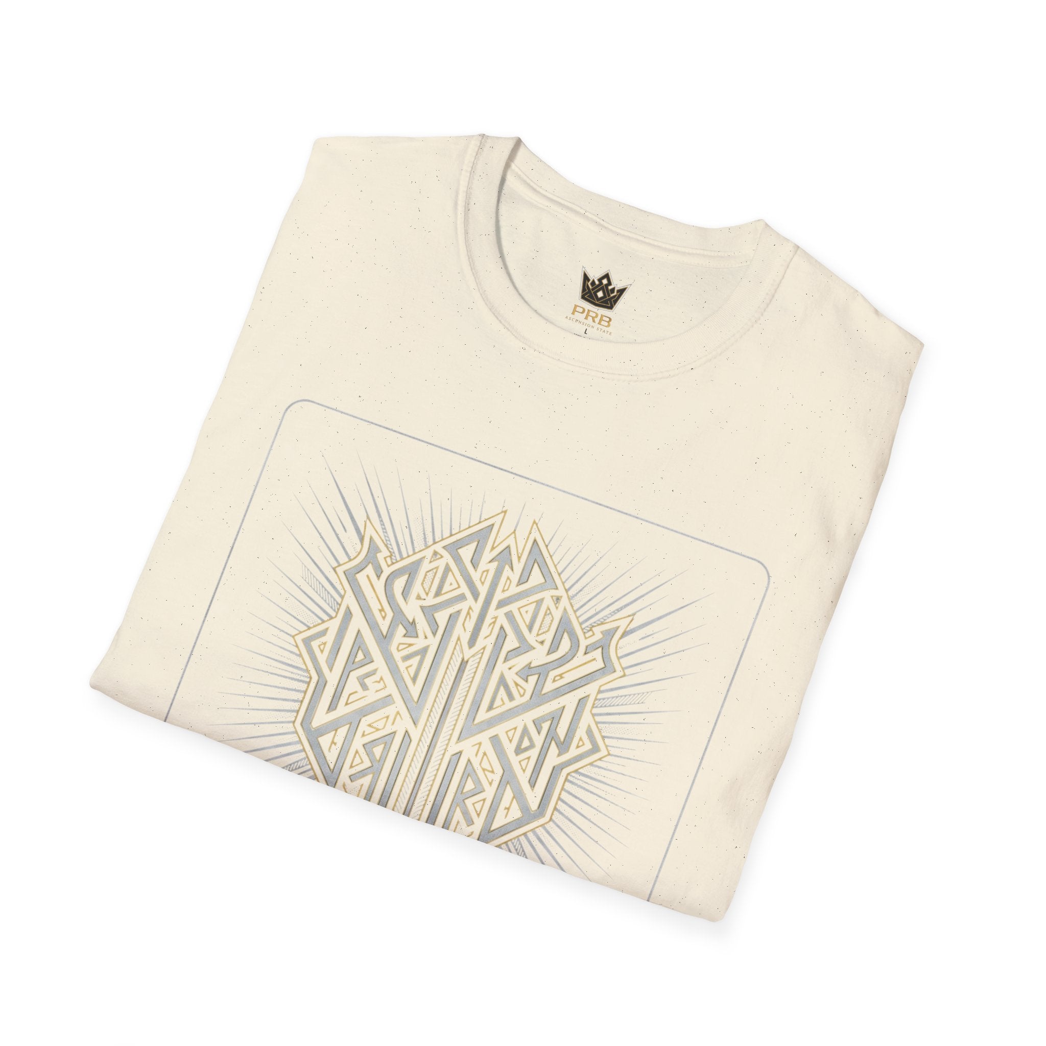 Power Runs Black PRB The Current Geometric Logo T-Shirt by Power Runs Black