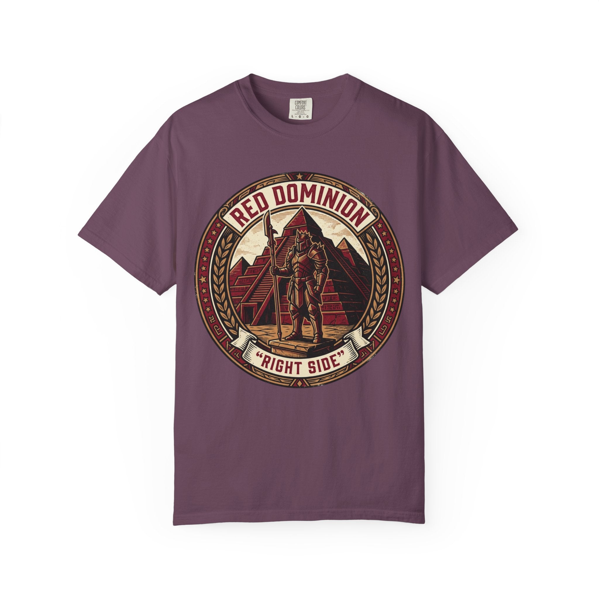 Power Runs Black PRB Red Dominion 'Right Side' Graphic T-Shirt by Power Runs Black