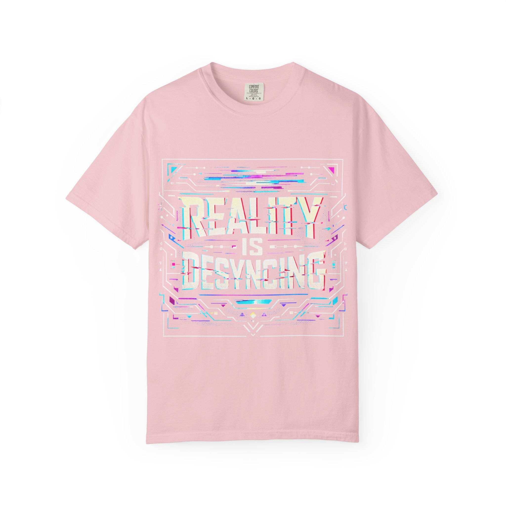 Power Runs Black PRB Glitchy Pastel "Reality Is Desyncing" T-Shirt by Power Runs Black