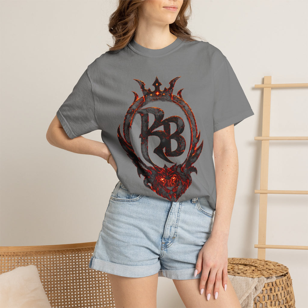 Power Runs Back PRB Flame Logo T-shirt | Fiery Emblem Tee, Grunge Rock Chic by Printify