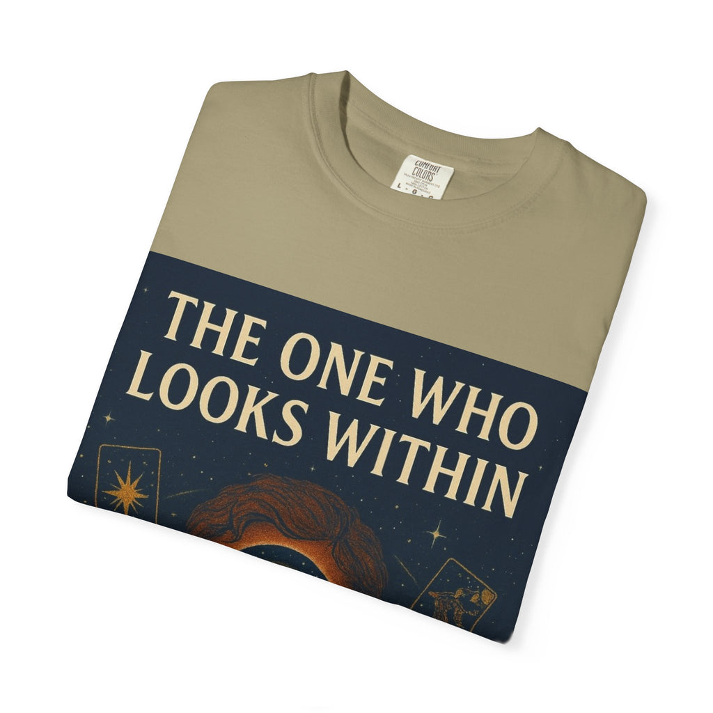PRB Tarot Eye T-Shirt — "The One Who Looks Within" Mystical Graphic Tee by Power Runs Black