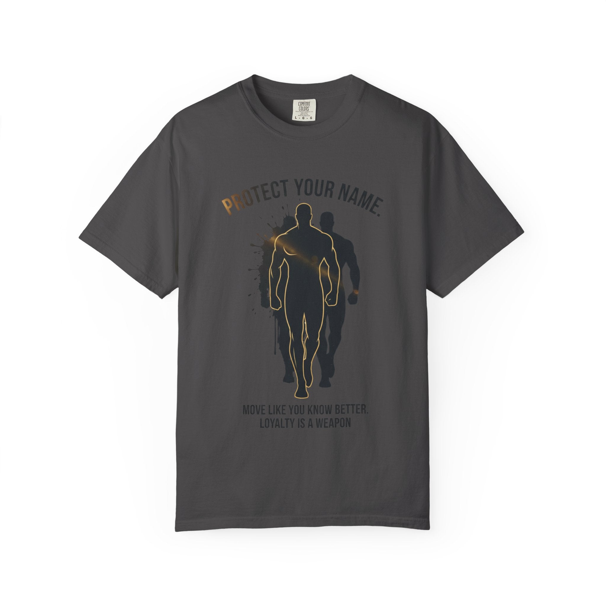 PRB Protect Your Name silhouette trio design T-Shirt | Loyalty is a Weapon graphic tee by Printify