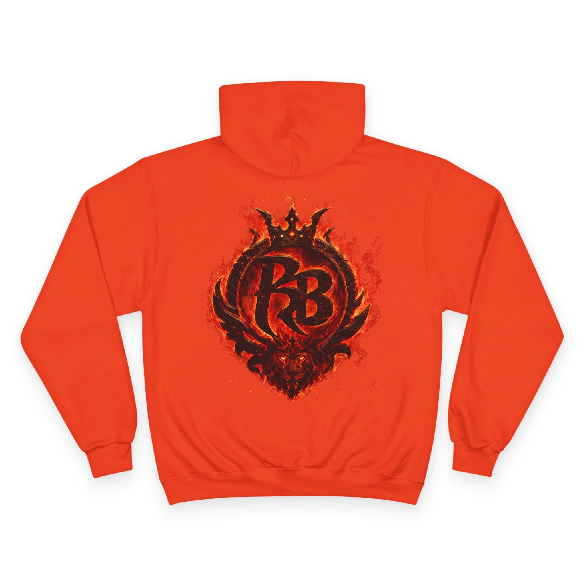 Power Runs Black logo hoodie | Flame crest design by Power Runs Black