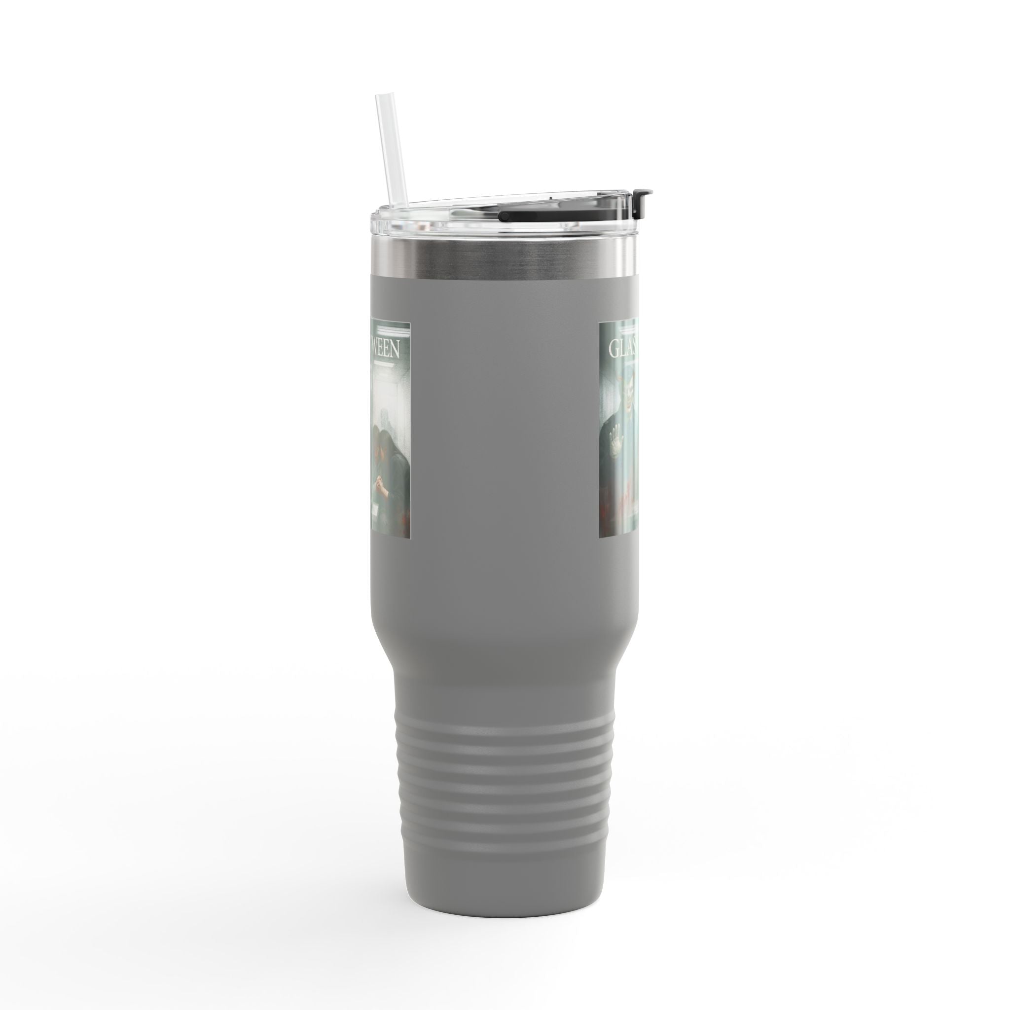 PRB The Glass Between, 40oz Insulated Travel Mug by Power Runs Black