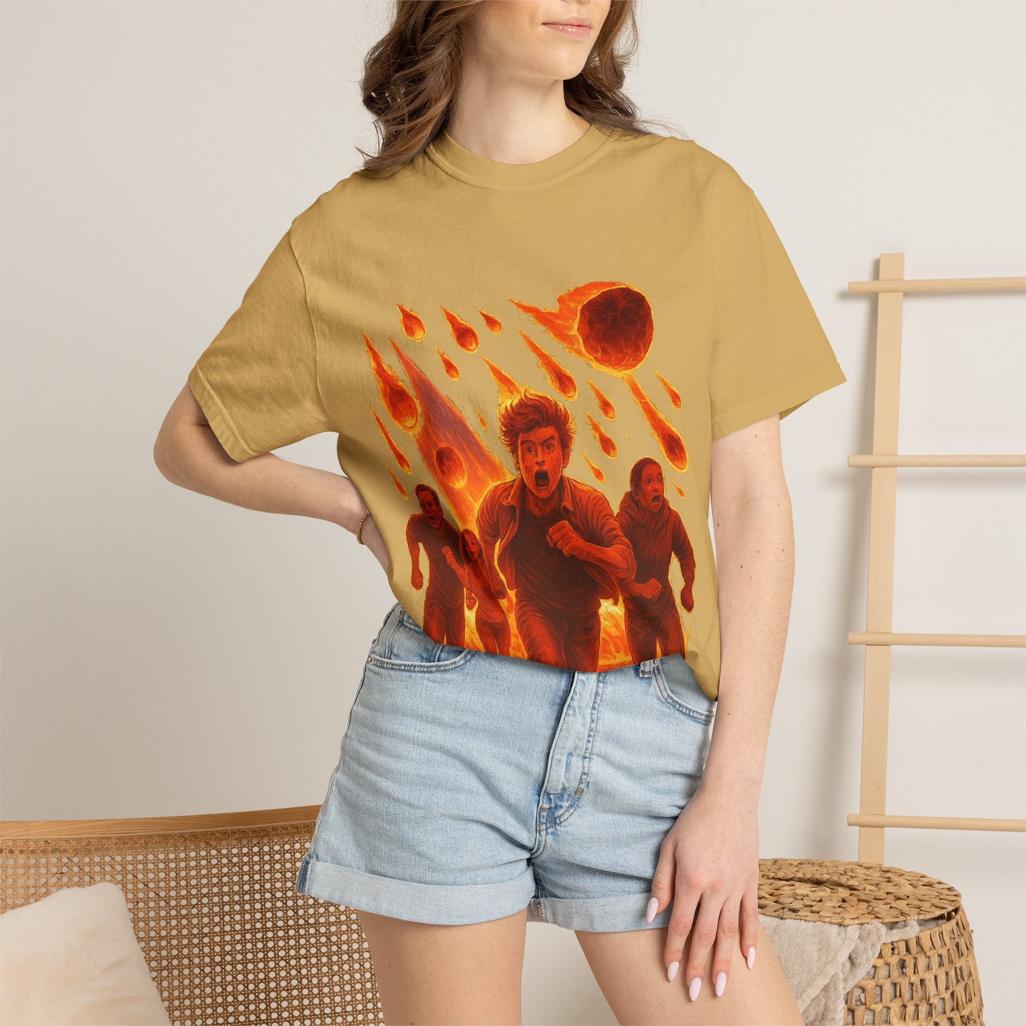 PRB Meteor Shower Escape T-Shirt — Apocalyptic Running Graphic Tee by Power Runs Black