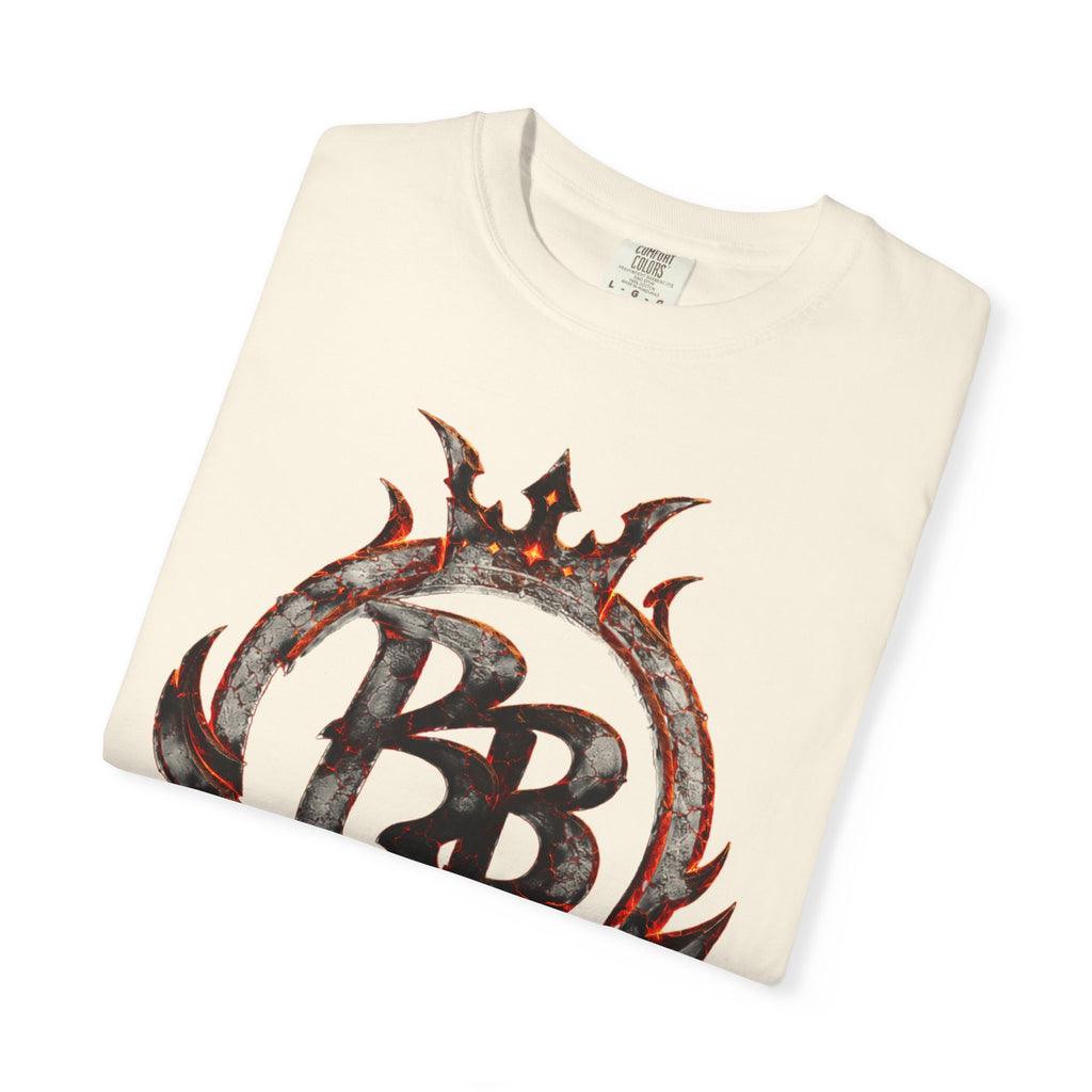 Power Runs Back PRB Flame Logo T-shirt | Fiery Emblem Tee, Grunge Rock Chic by Printify