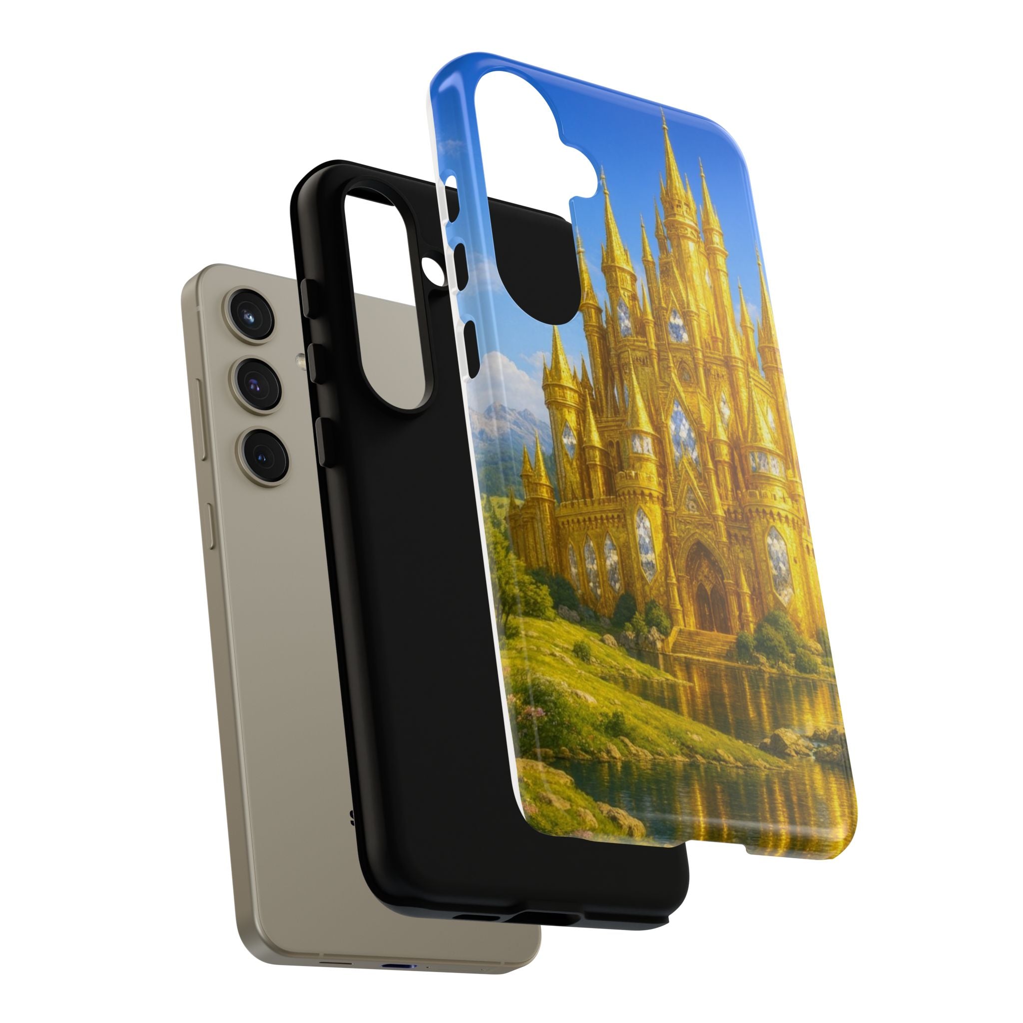 PRB Golden Castle iPhone Case | Fantasy Palace Phone Case by Power Runs Black