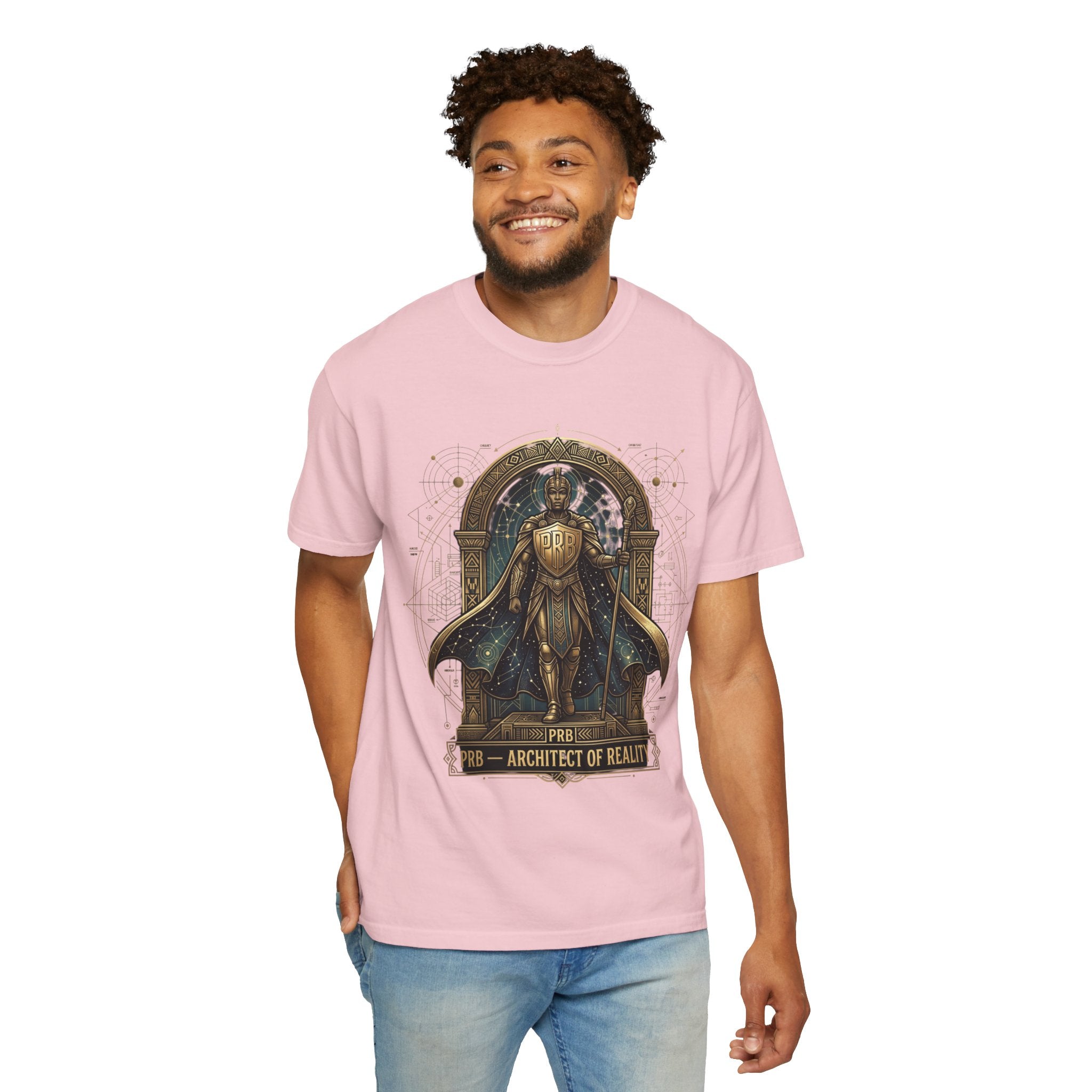 PRB Architect of Reality Graphic T-Shirt | Mythic Archer Illustration Tee by Printify
