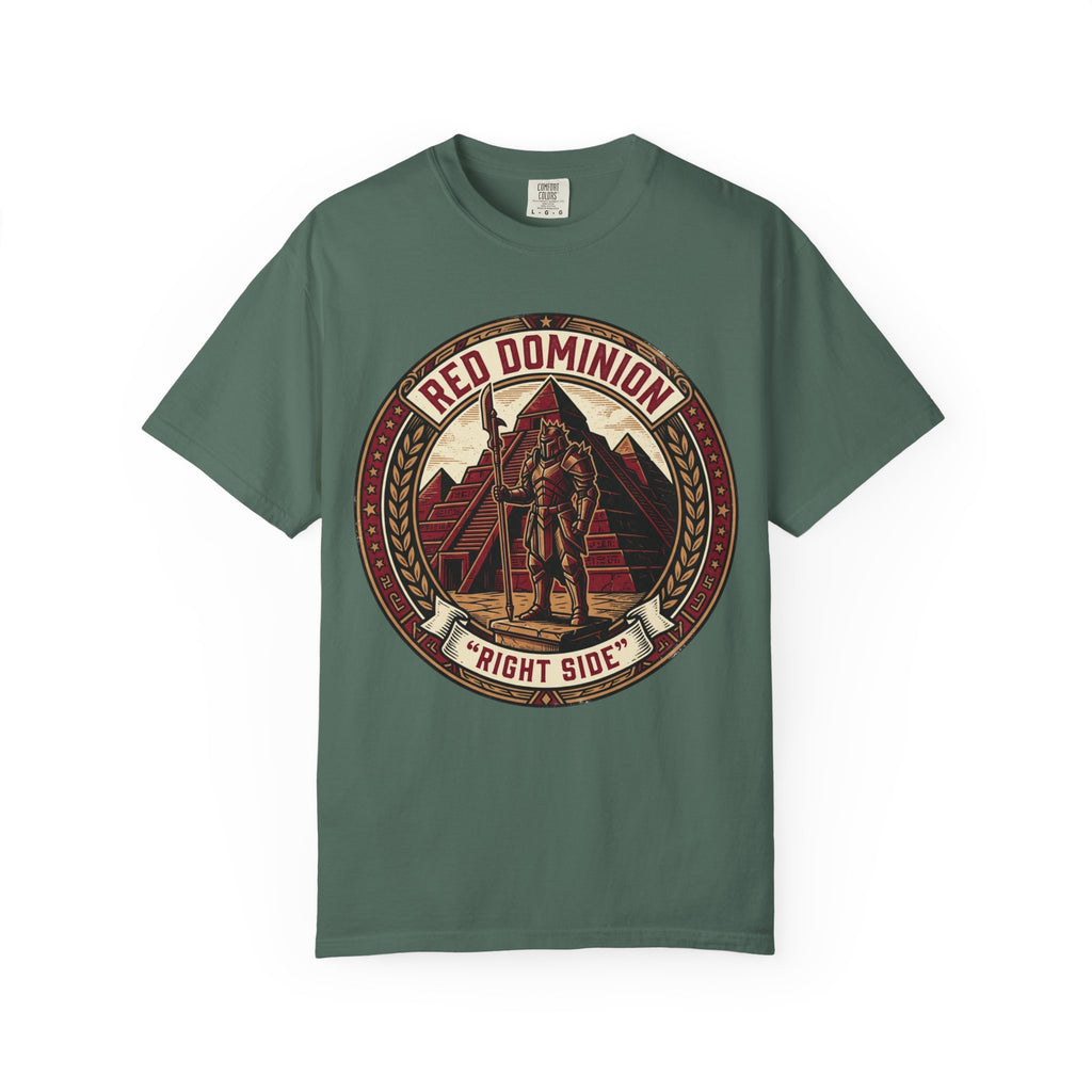 Power Runs Black PRB Red Dominion 'Right Side' Graphic T-Shirt by Power Runs Black