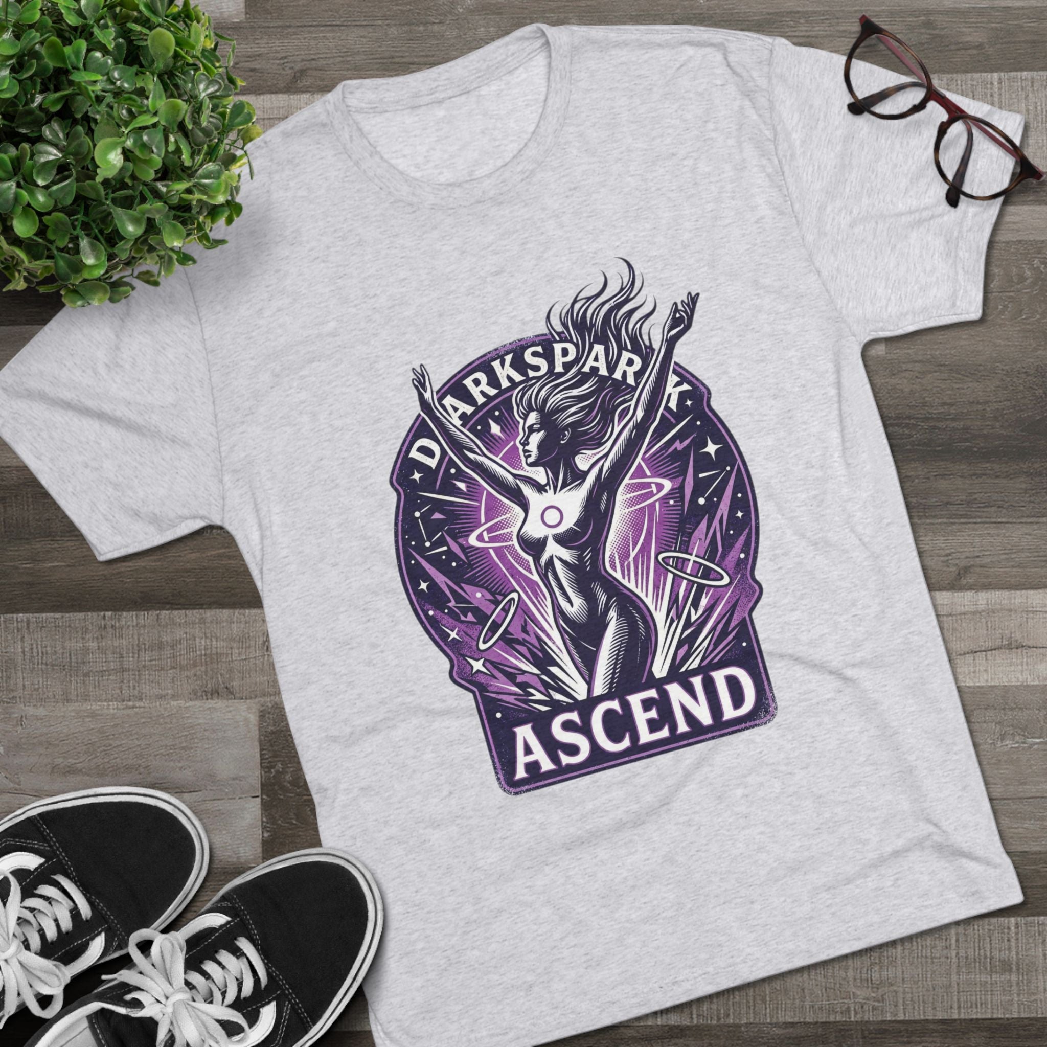 Power Runs Black PRB Ascend Space Goddess Tee — "Parkspark Ascend" Retro Sci‑Fi Graphic T-Shirt by Power Runs Black
