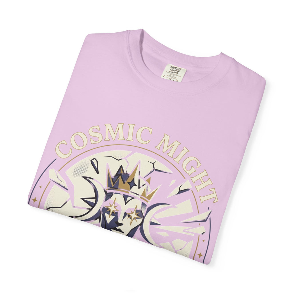 PRB Starforged Flex Cosmic Might Unleashed Graphic T-Shirt — 'Cosmic Might Unleashed' Vintage Astro King Tee by Power Runs Black