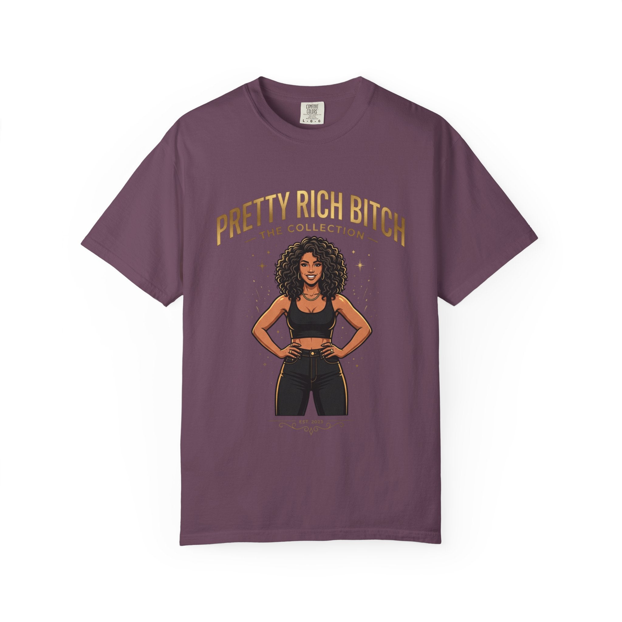 Pretty Rich Bitch The Collection by PRB T-Shirt — Empowered Black Woman Graphic Tee by Power Runs Black
