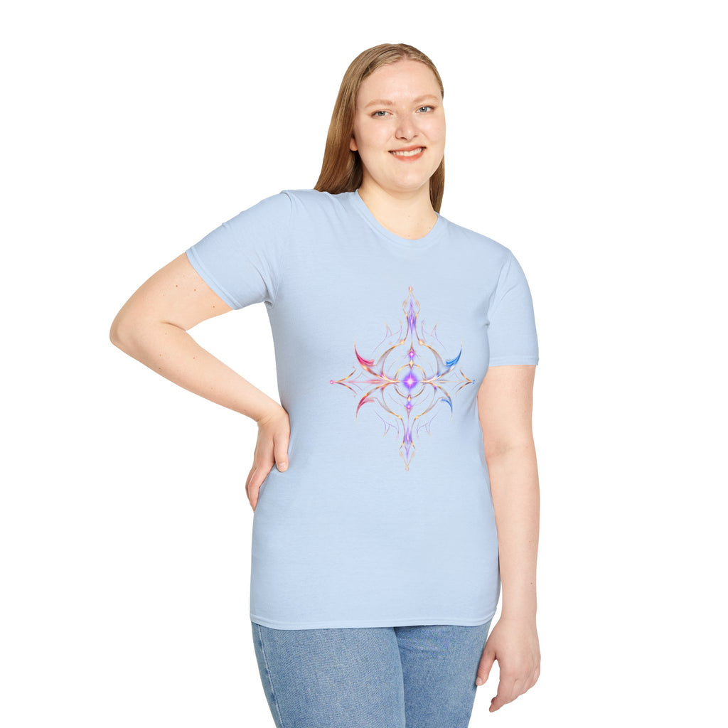 Power Runs Black PRB Pretty Rich Bitch The Collection Mystic Mandala Tee — Subtle Pastel Spiritual Graphic T-Shirt by Printify