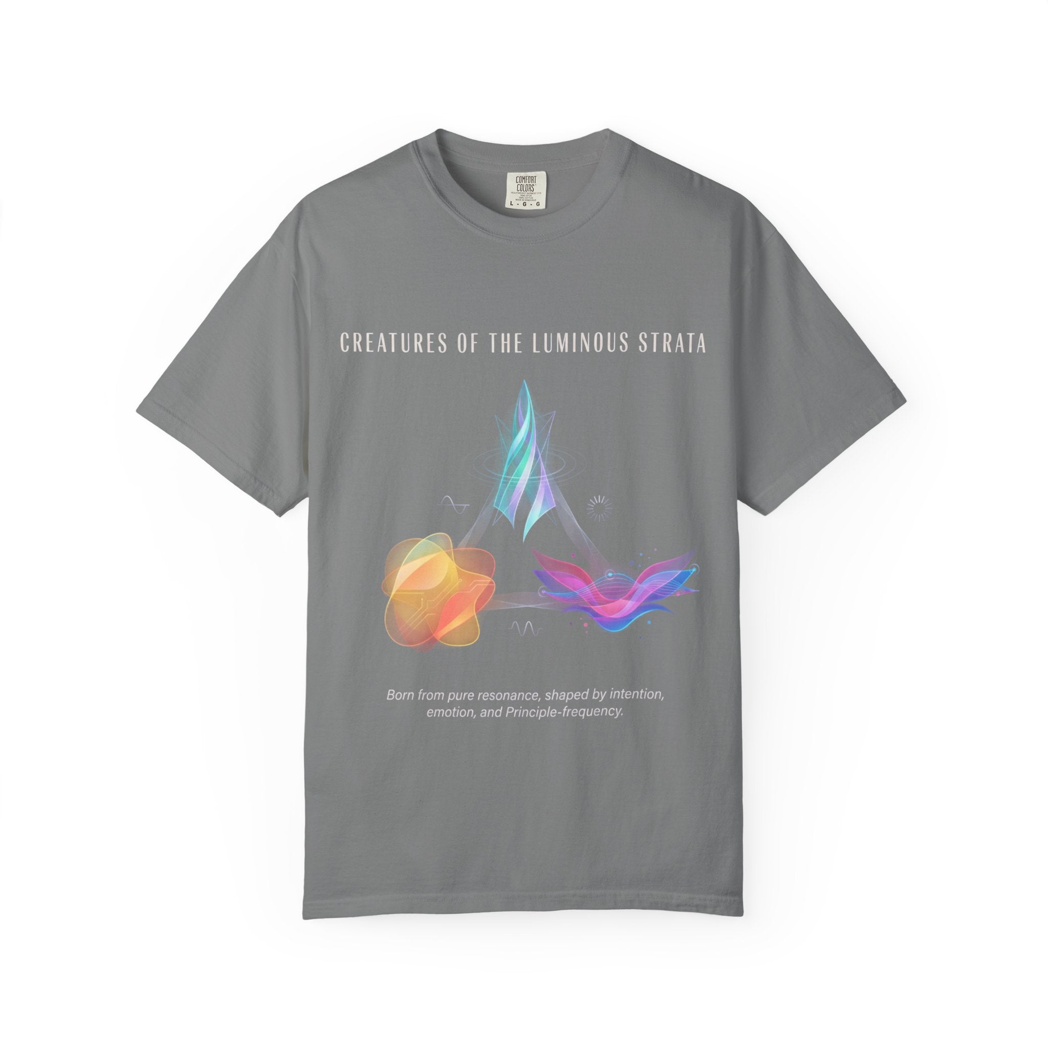 Black Abstract Watercolor T-Shirt | Vintage Garment-Dyed Graphic Tee by Printify