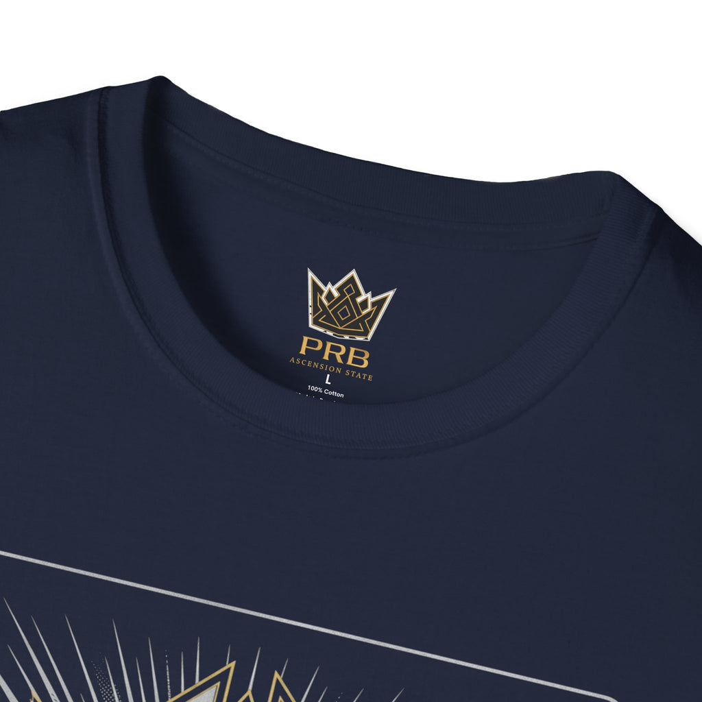 Power Runs Black PRB The Current Geometric Logo T-Shirt by Printify