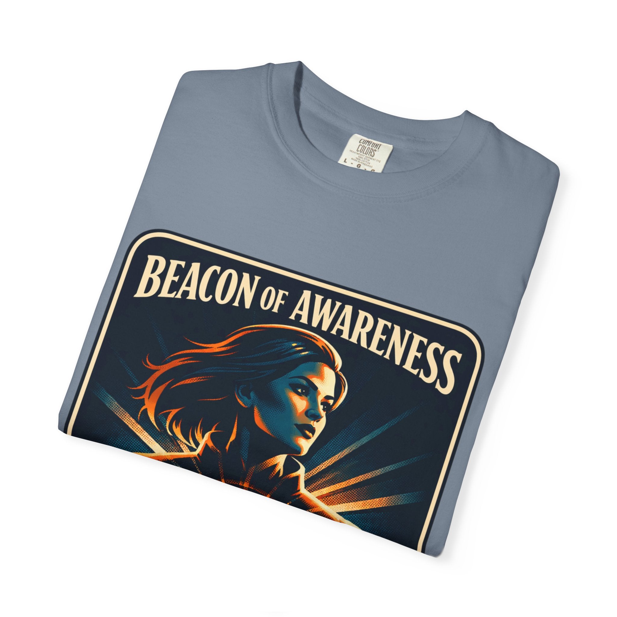 Power Runs Black Beacon of Awareness T-Shirt — “Astra: I hear truth hidden beneath noise” Cosmic Graphic Tee by Power Runs Black