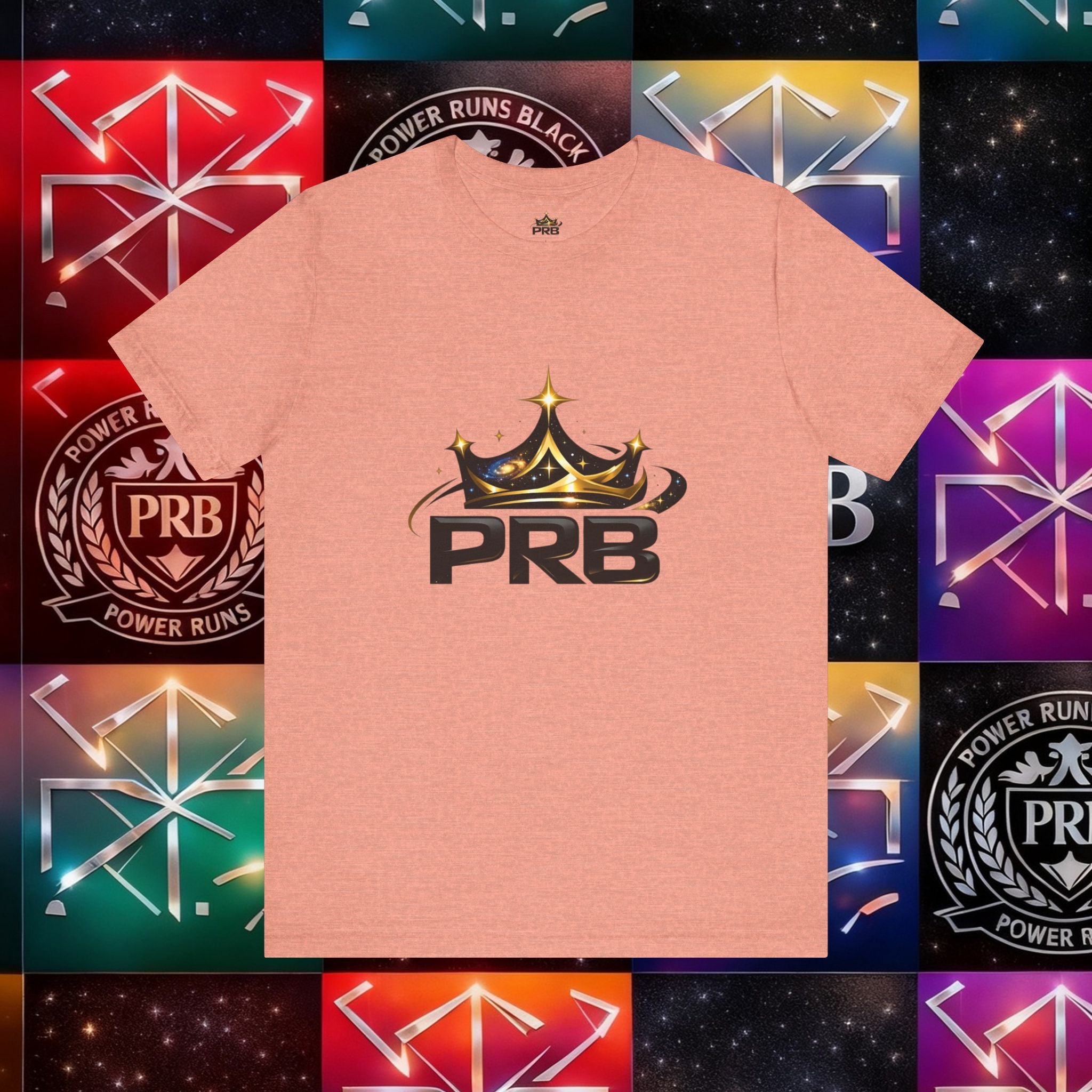 PRB Crown Tee — Graphic Logo T-Shirt by Power Runs Black