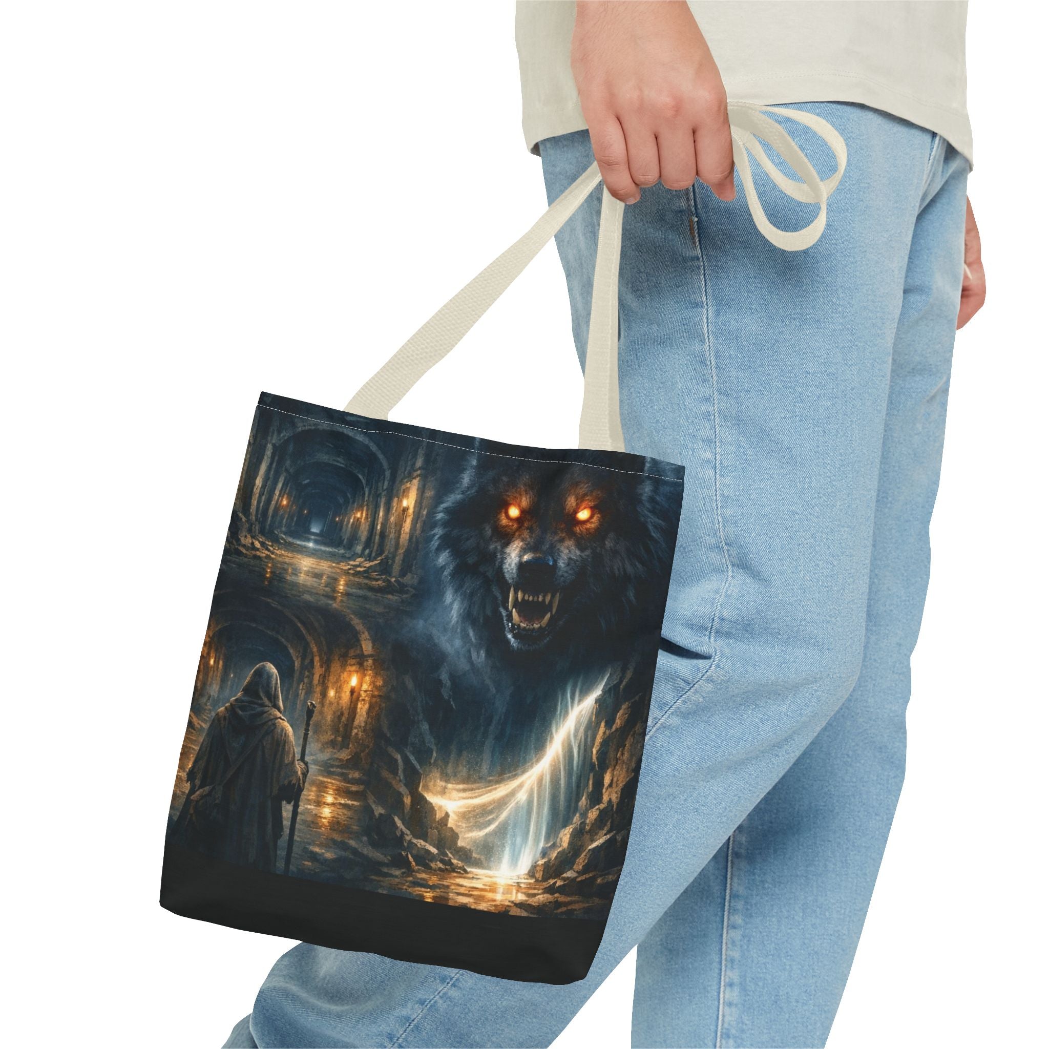 PRB The Echo Hounds Illustration Tote Bag | Gothic Horror Artwork by Power Runs Black