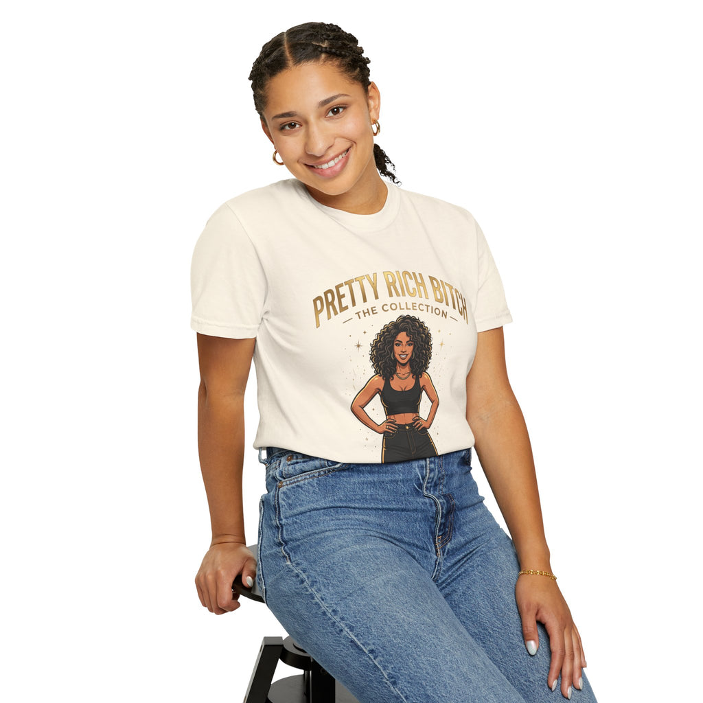 Pretty Rich Bitch The Collection by PRB T-Shirt — Empowered Black Woman Graphic Tee by Power Runs Black