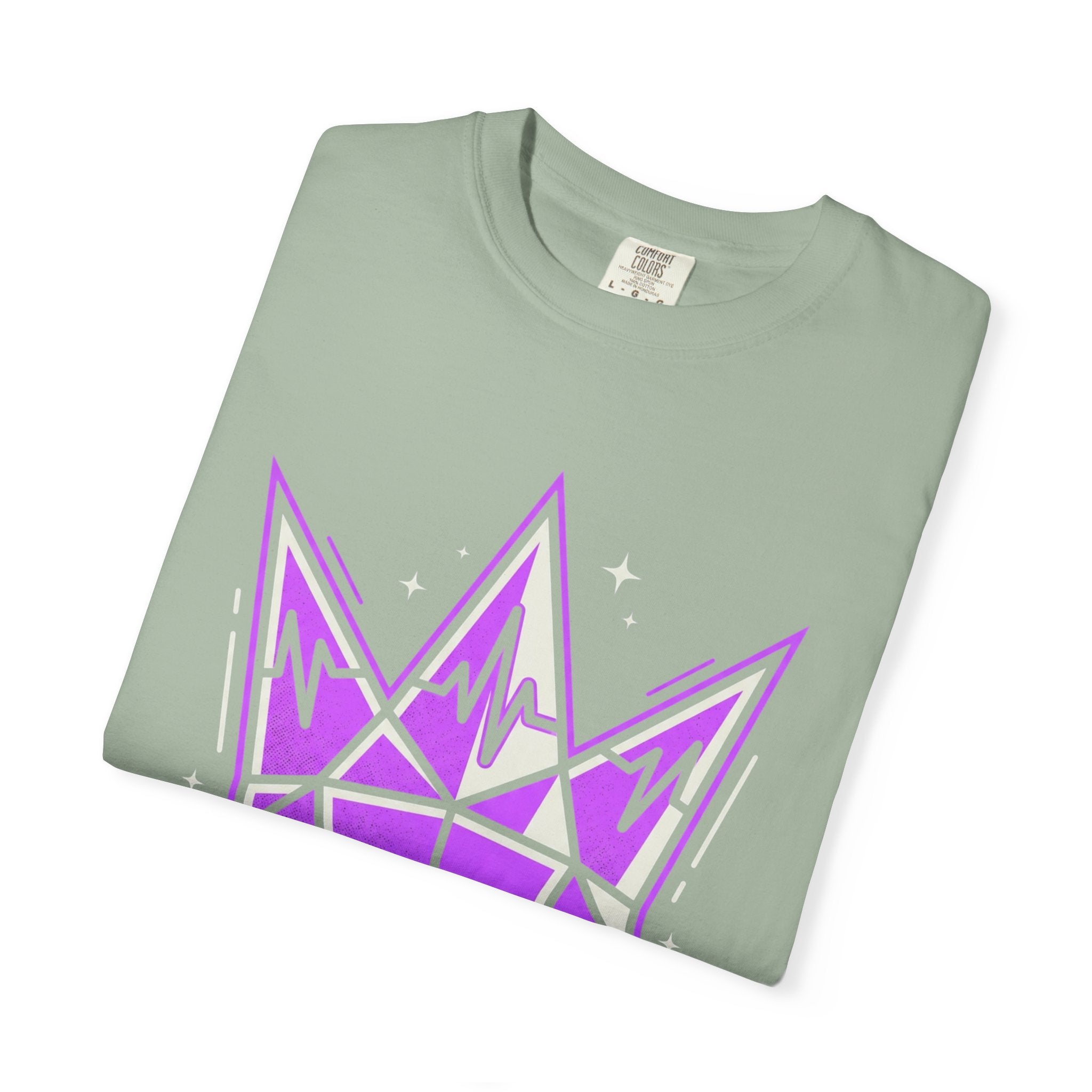 Power Runs Black PRB Crown Graphic T-Shirt — Purple Royal Crown Streetwear Tee by Power Runs Black