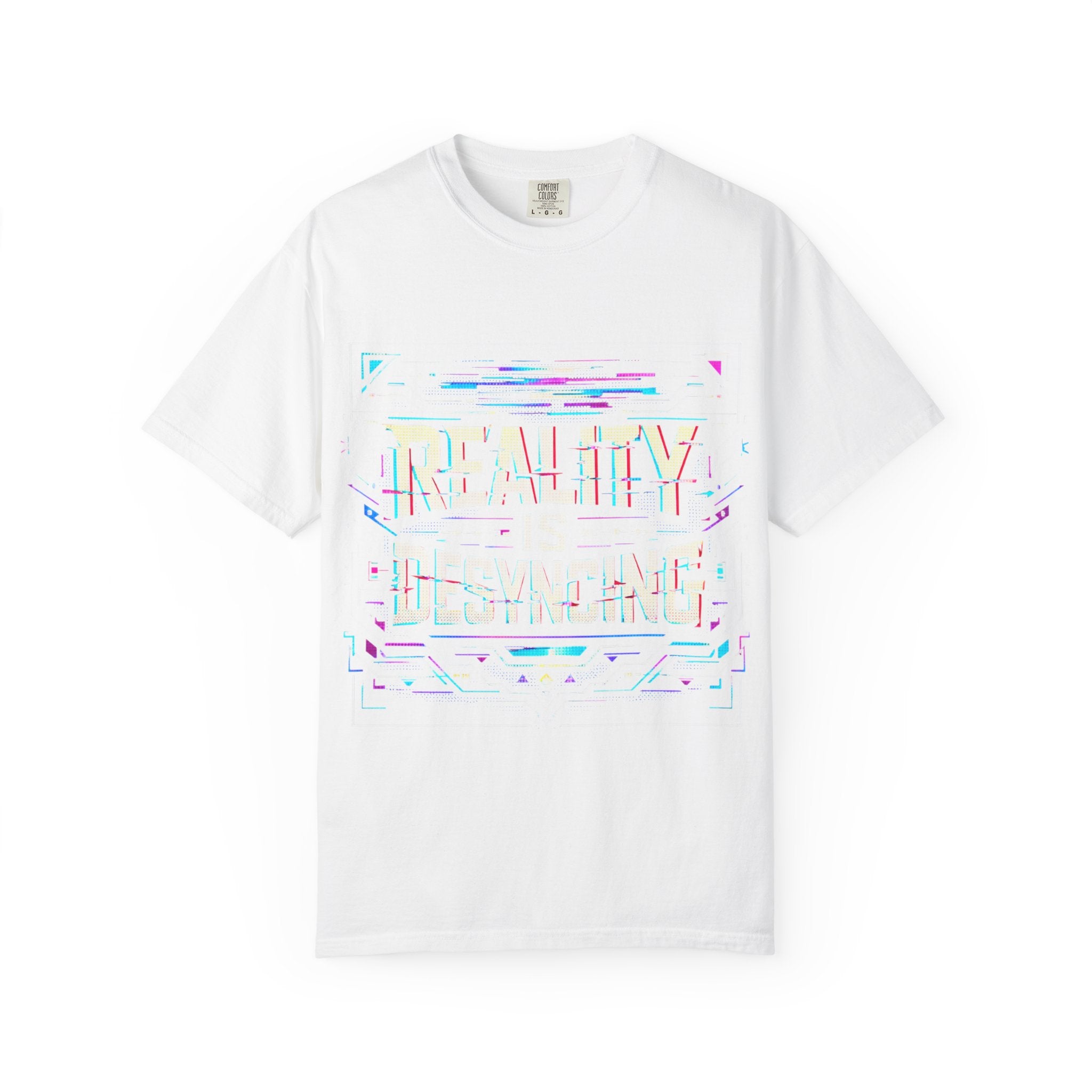 Power Runs Black PRB Glitchy Pastel "Reality Is Desyncing" T-Shirt by Power Runs Black