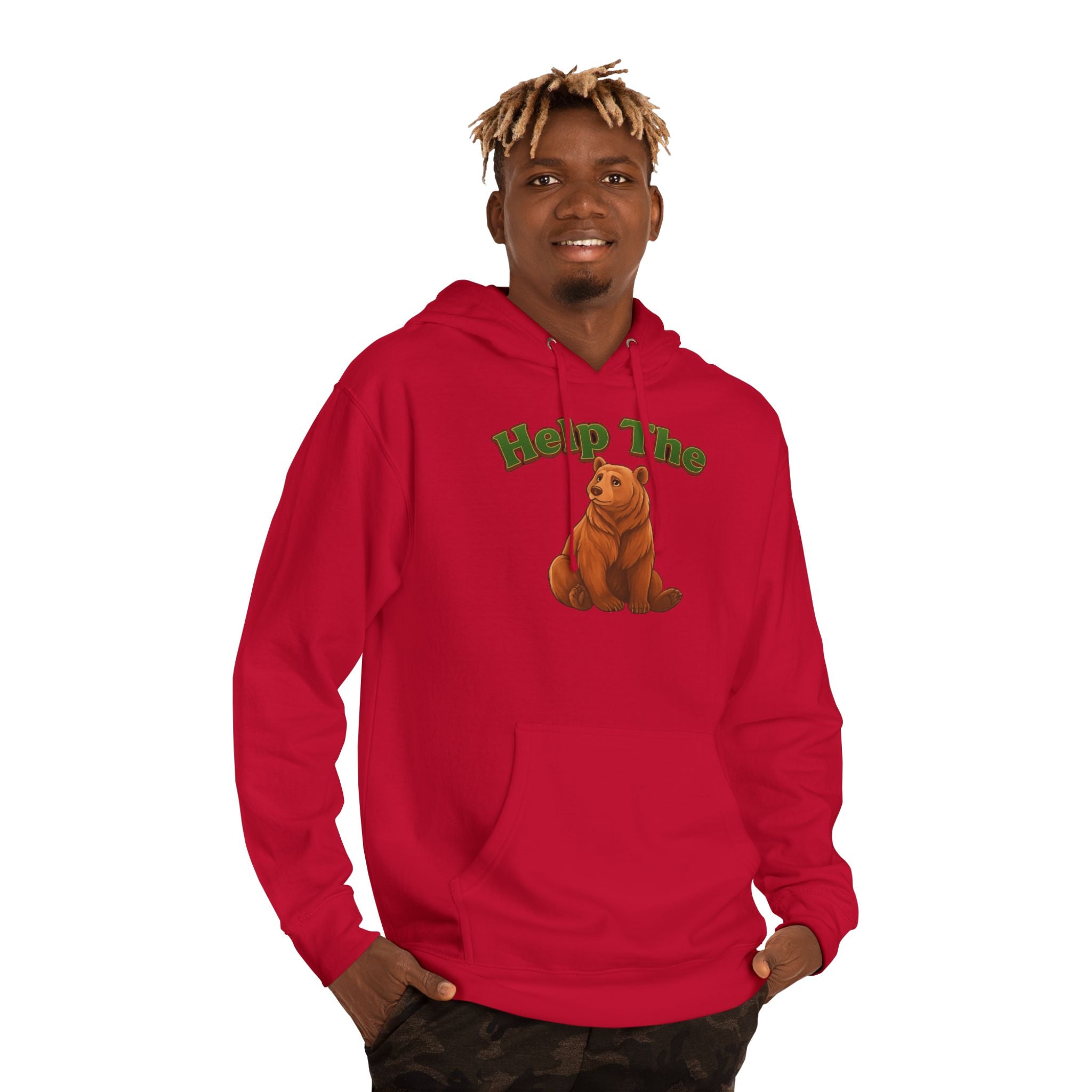 PRB "Don't Help Me Help The Bear" Graphic Hoodie by Power Runs Black