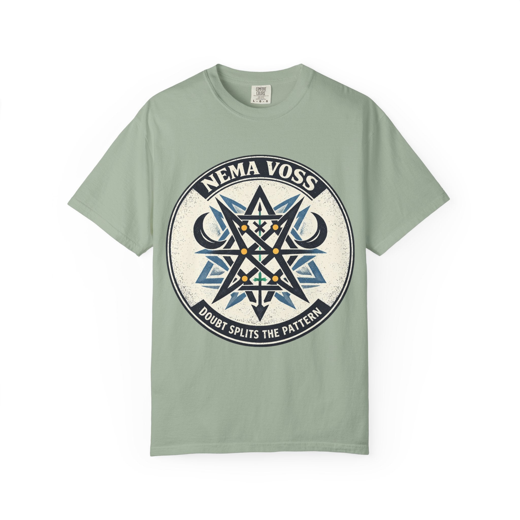 Power Runs Black PRB Nema Voss 'Doubt Splits the Pattern' Graphic T-Shirt by Power Runs Black