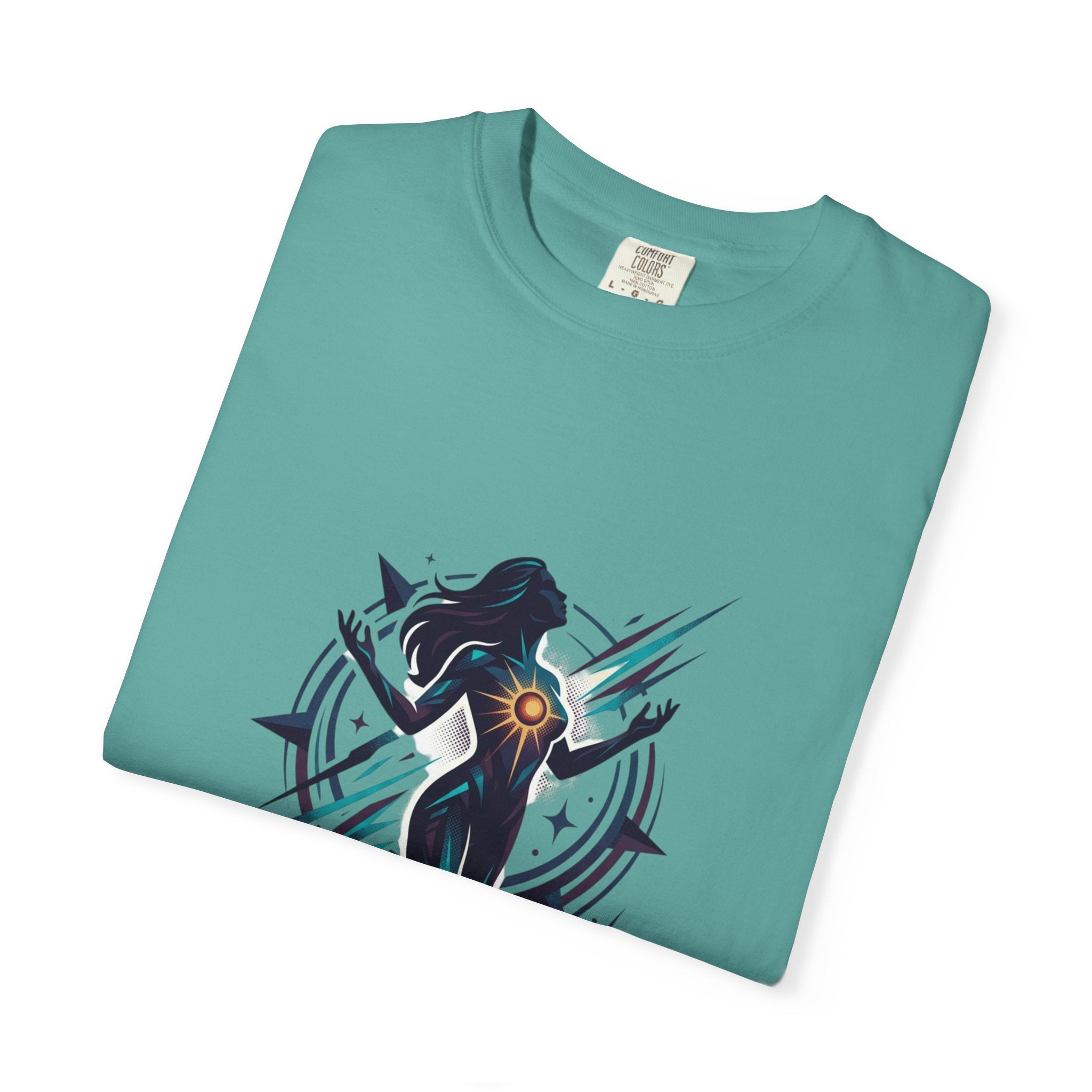 Power Runs Black PRB Ascension Graphic T-Shirt — Cosmic Silhouette Tee by Power Runs Black