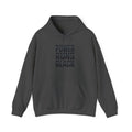 Power Runs Black Hoodie — Bold Graphic Athletic Streetwear by Printify
