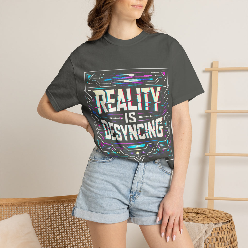 Power Runs Black PRB Glitchy Pastel "Reality Is Desyncing" T-Shirt by Power Runs Black
