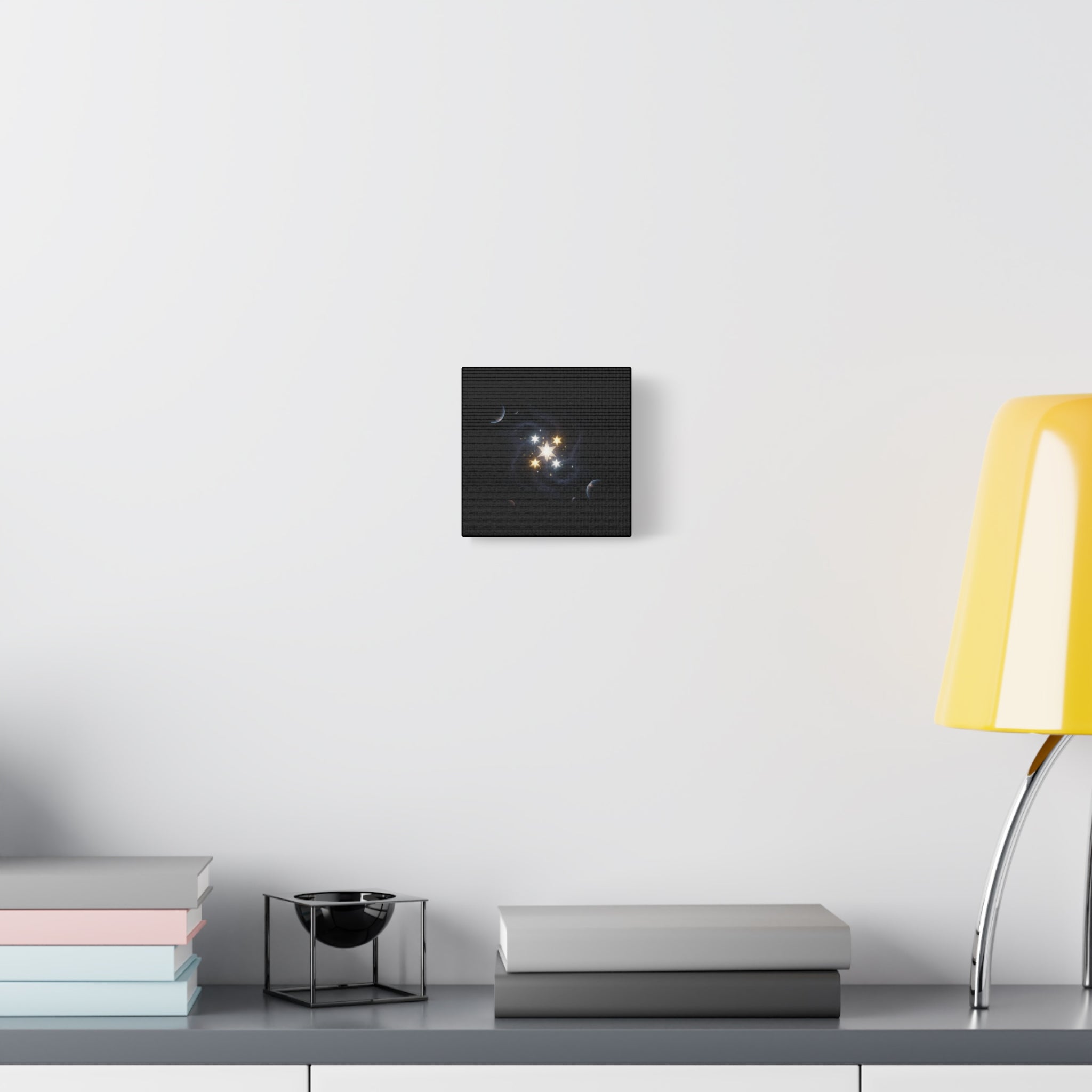 Power Runs Black PRB Glowing Star Constellation Canvas by Power Runs Black