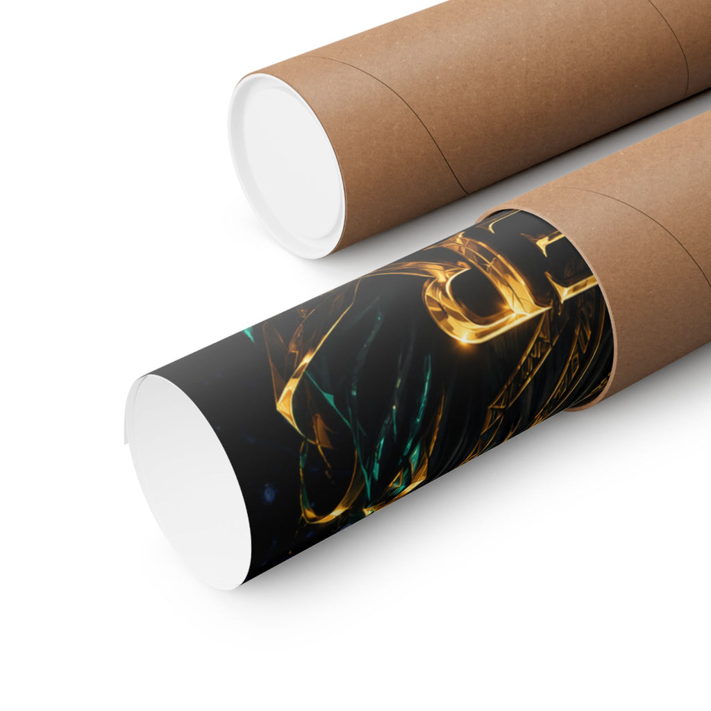 Power Runs Black Poster — Regal Black King Art Matte Vertical Print by Power Runs Black